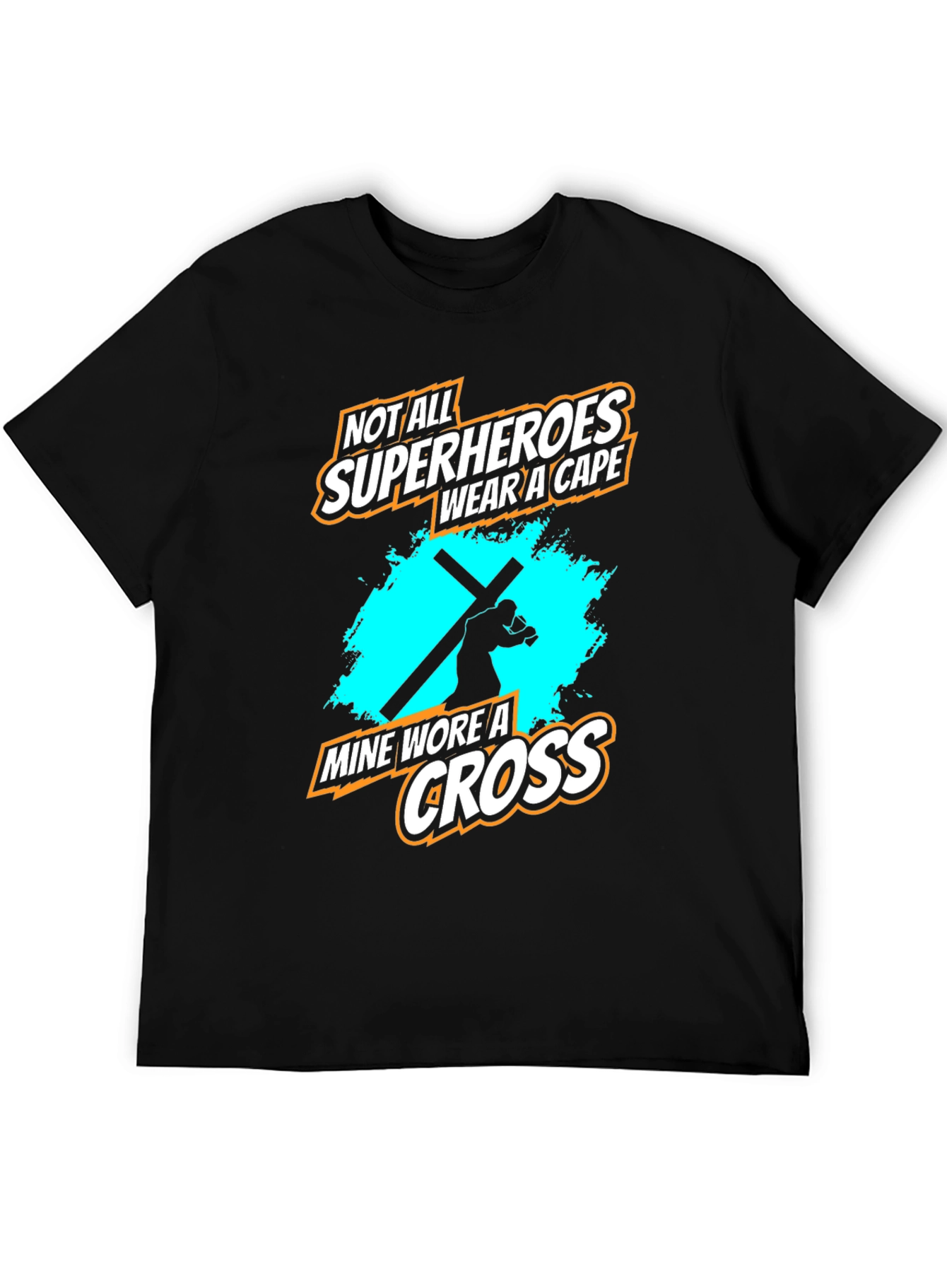 Superhero Cross Graphic Tee - Faith Based Apparel