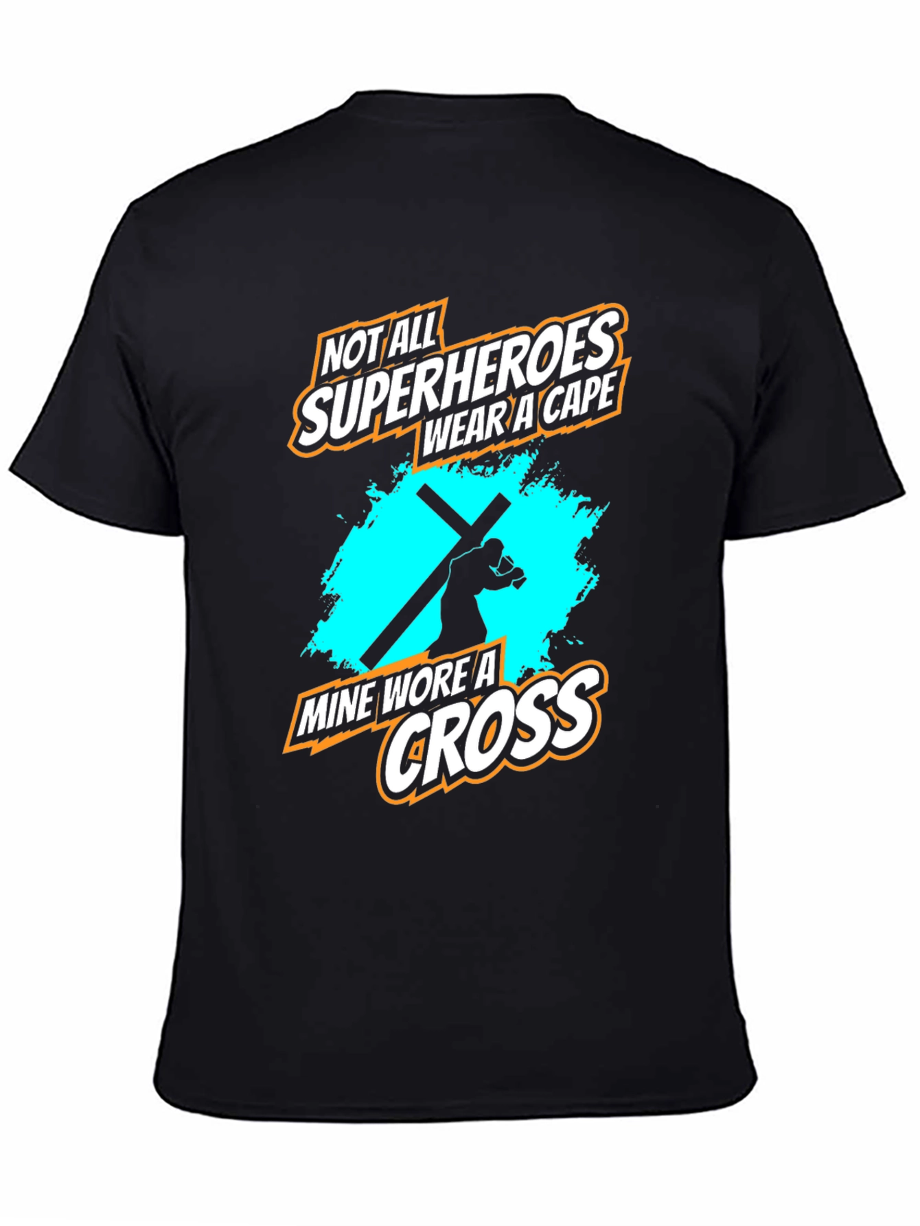 Superhero Cross Graphic Tee - Faith Based Apparel