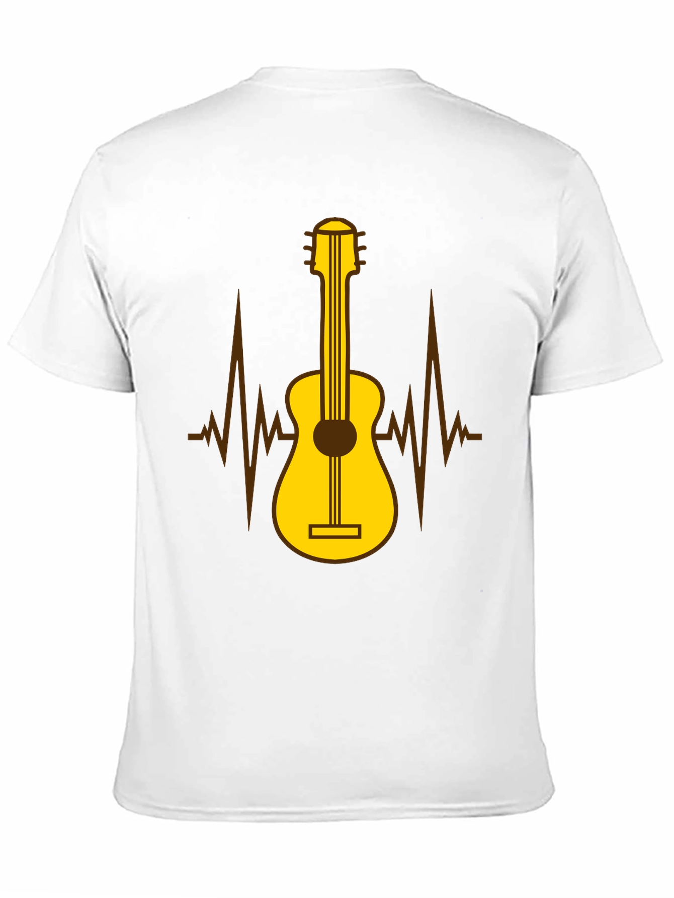 Guitar Heartbeat Graphic T-Shirt - Music Lover Tee
