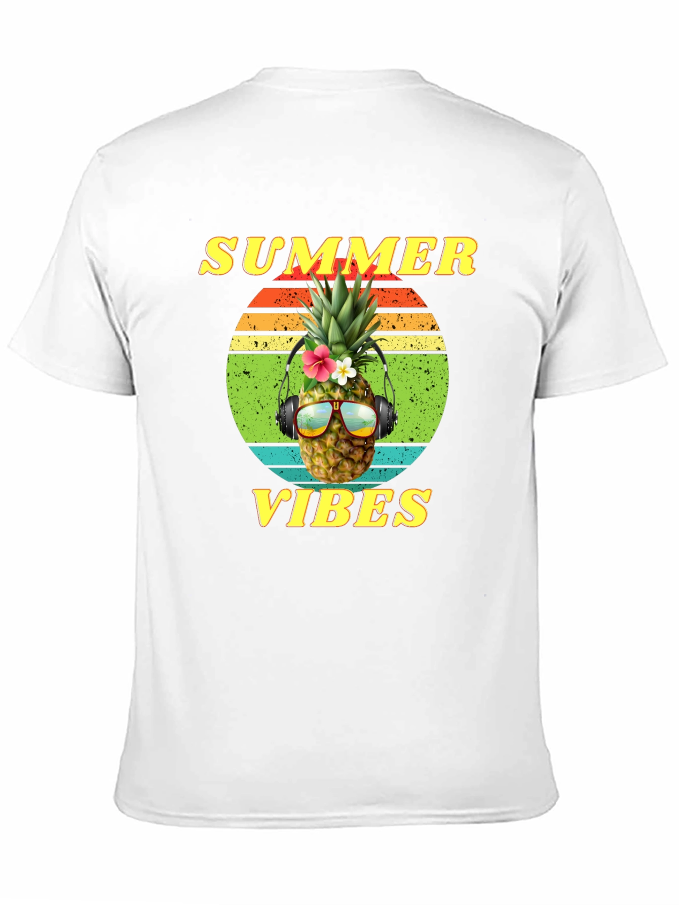 Summer Vibes Pineapple Graphic Tee