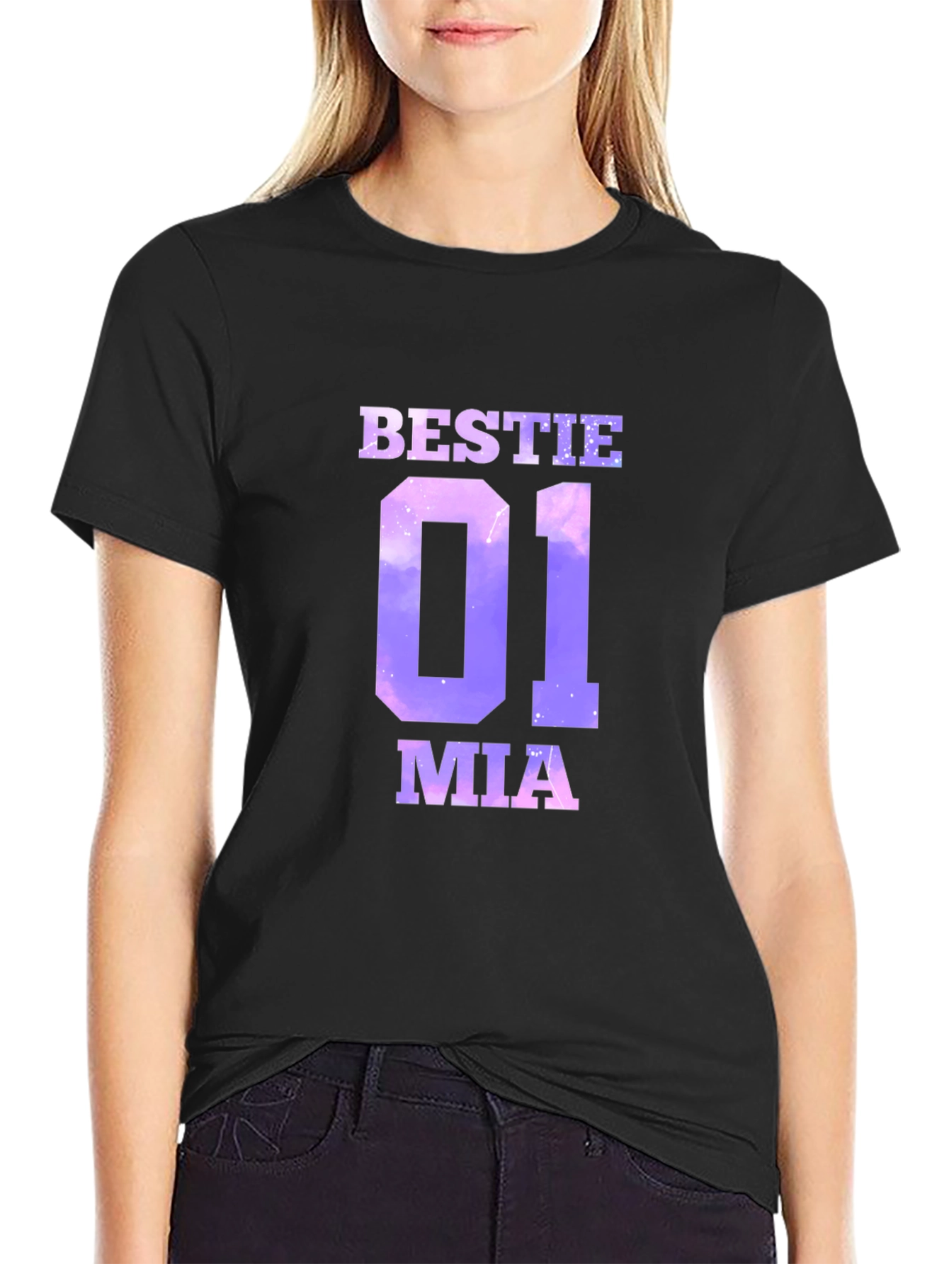 Bestie Mia T-Shirt Black