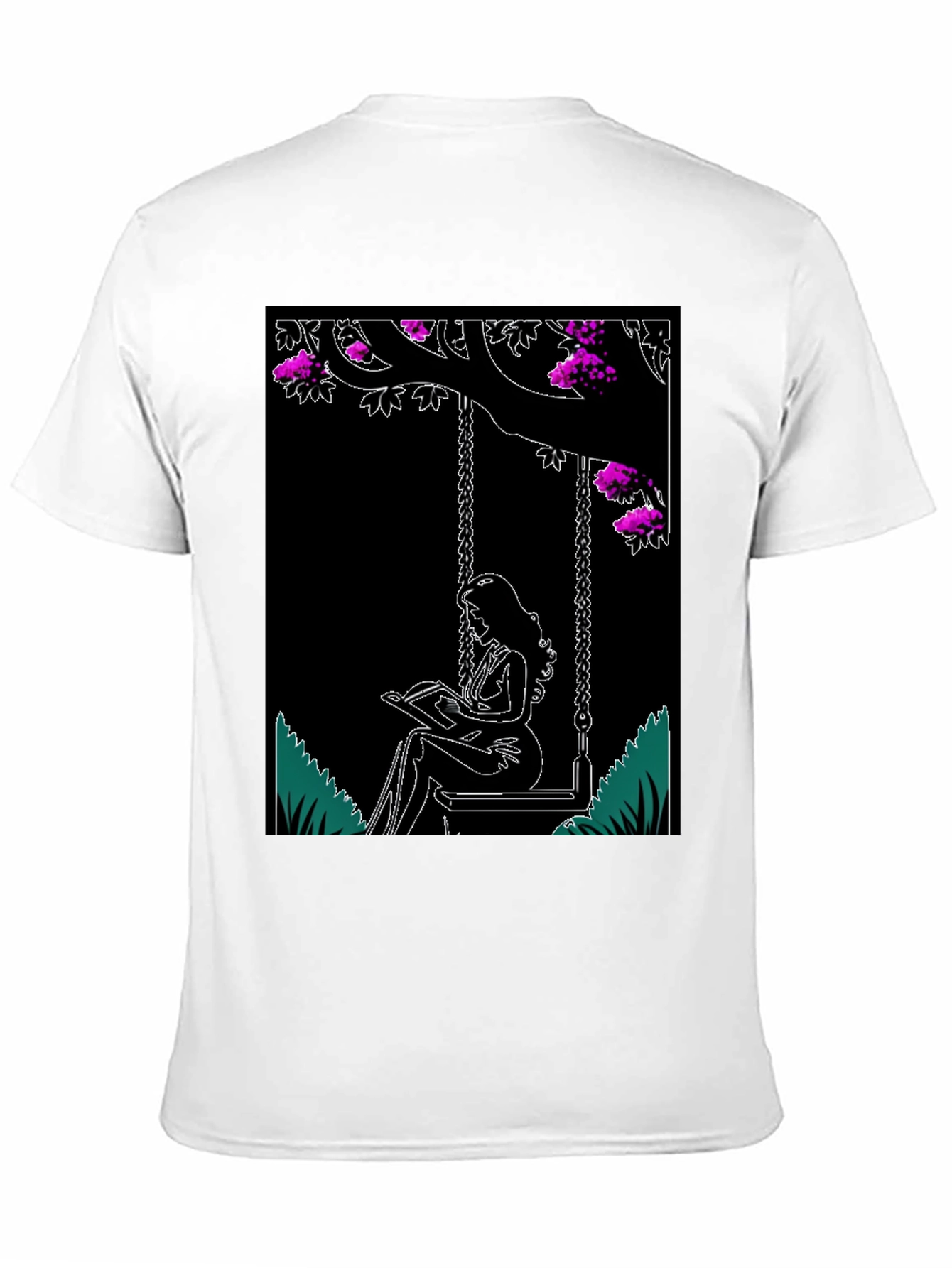 Whimsical Reader Black T-Shirt