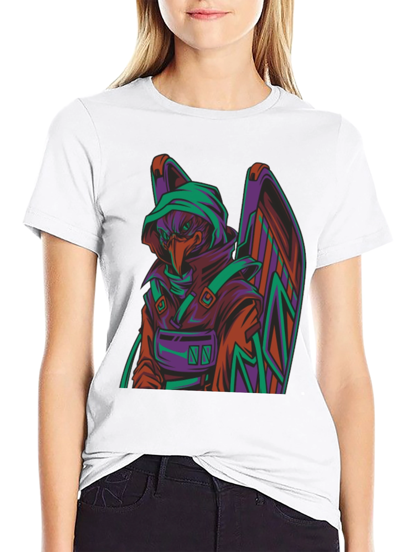 Graphic Tee - Raven Assassin Style