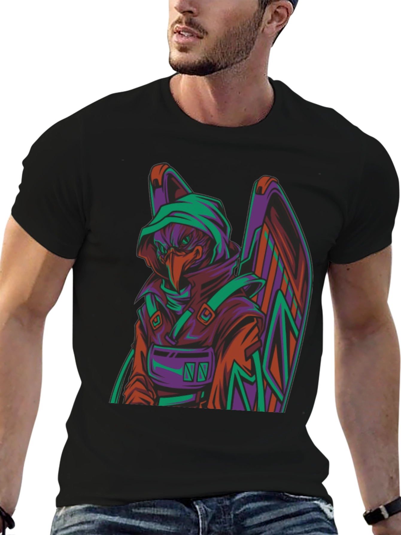 Graphic Tee - Raven Assassin Style