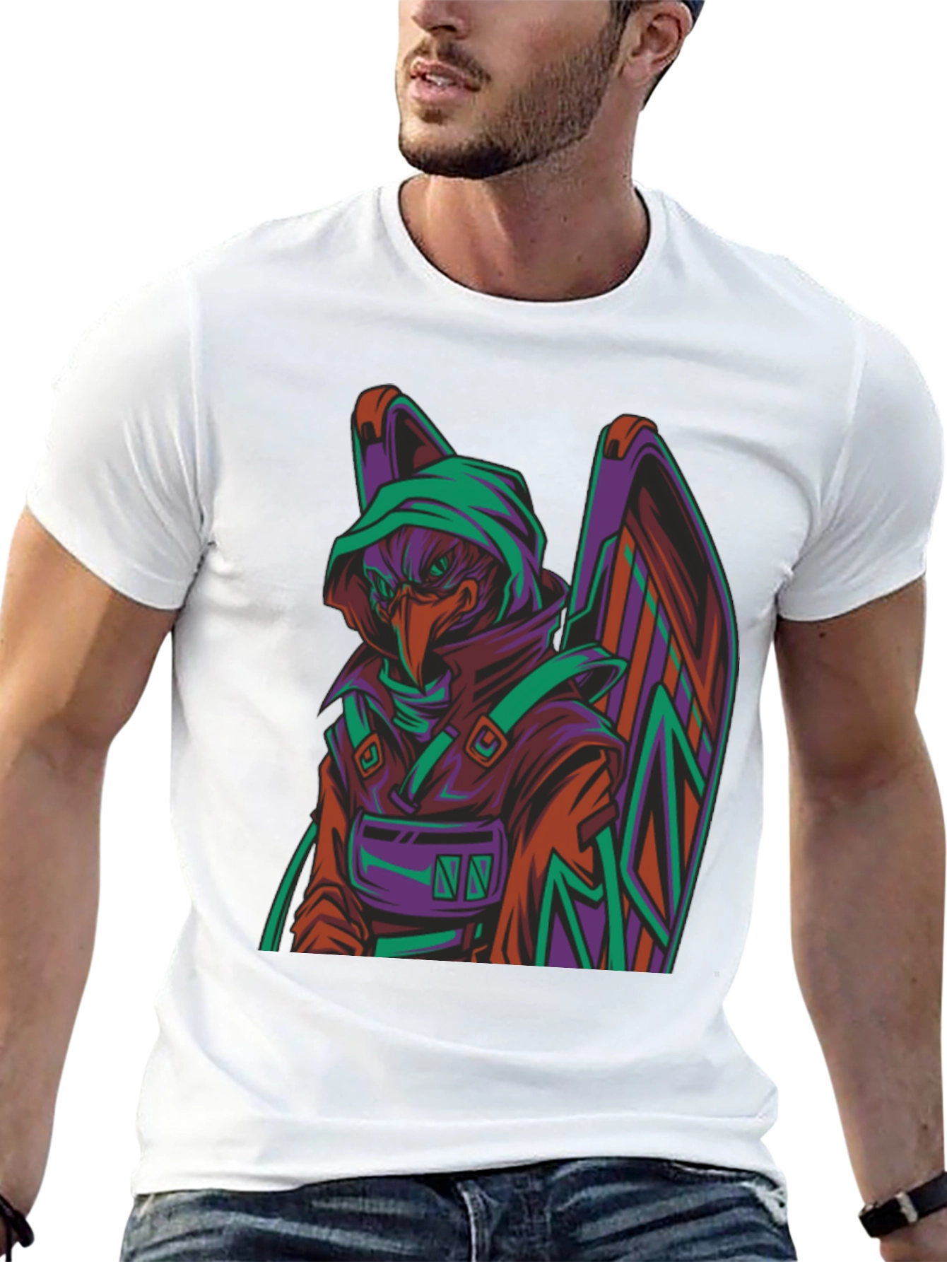 Graphic Tee - Raven Assassin Style