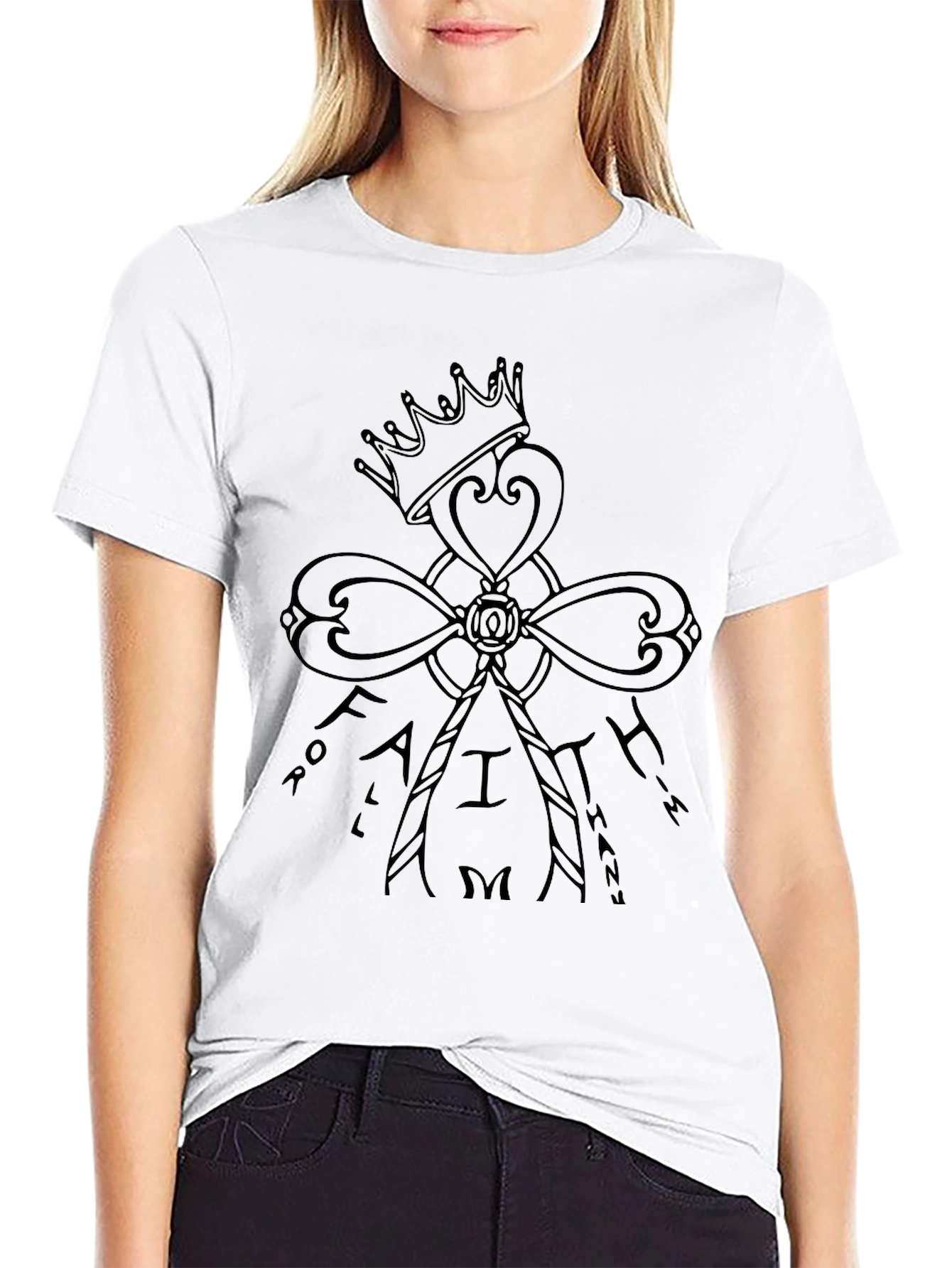 Faith Crown T-Shirt - Follow Him Graphic Tee