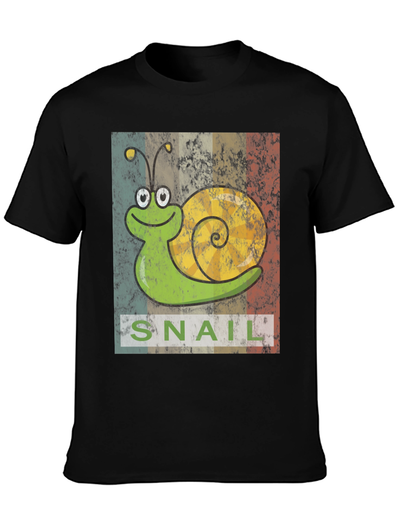 Retro Snail Graphic T-Shirt - Soft Cotton Blend