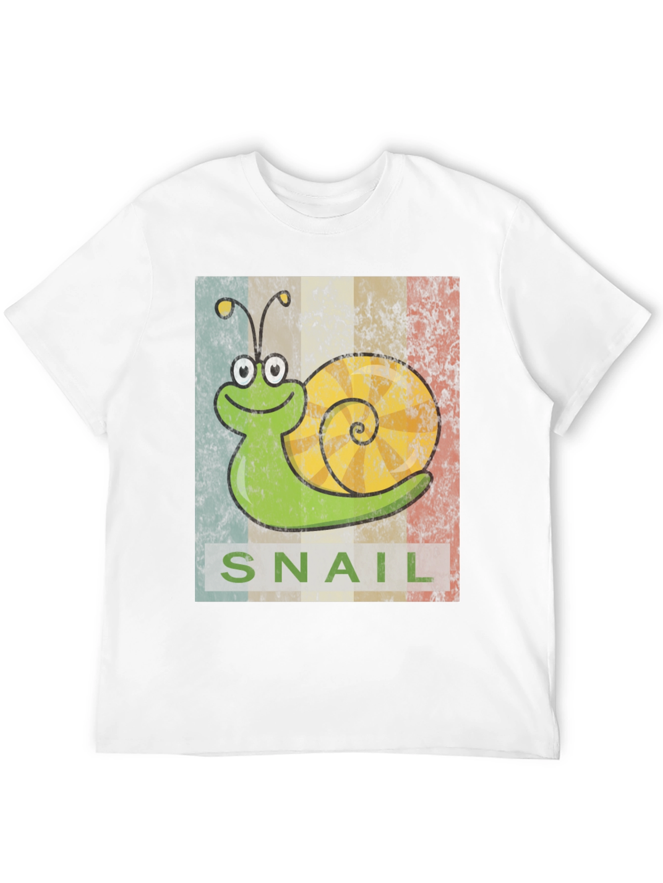 Retro Snail Graphic T-Shirt - Soft Cotton Blend
