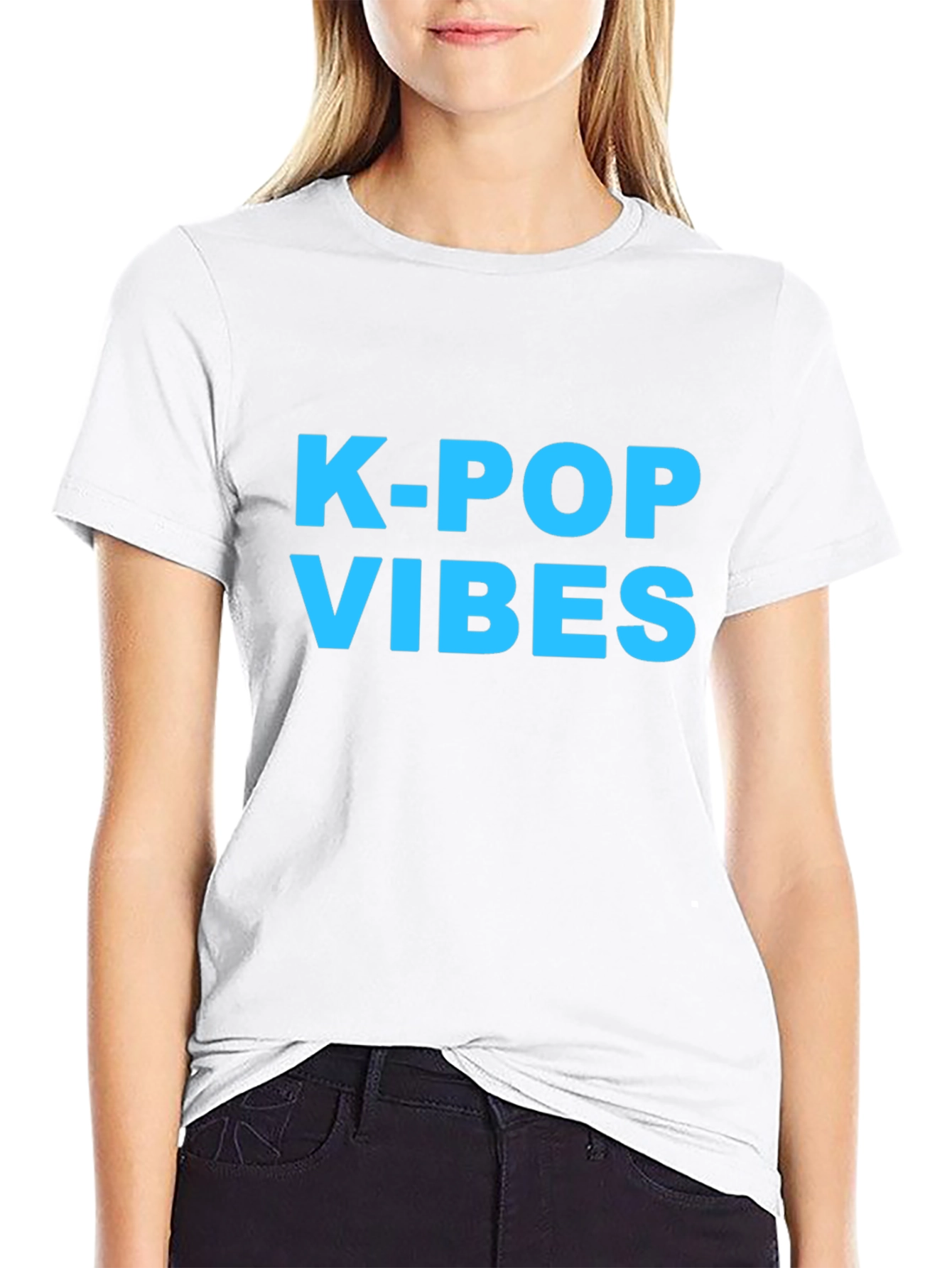 K-Pop Vibes Graphic Tee - Trendy Music Fan Apparel