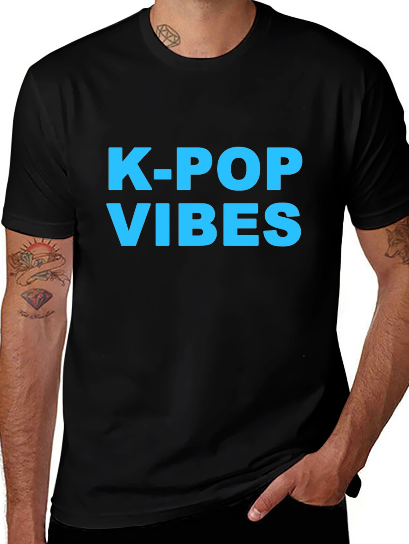 K-Pop Vibes Graphic Tee - Trendy Music Fan Apparel