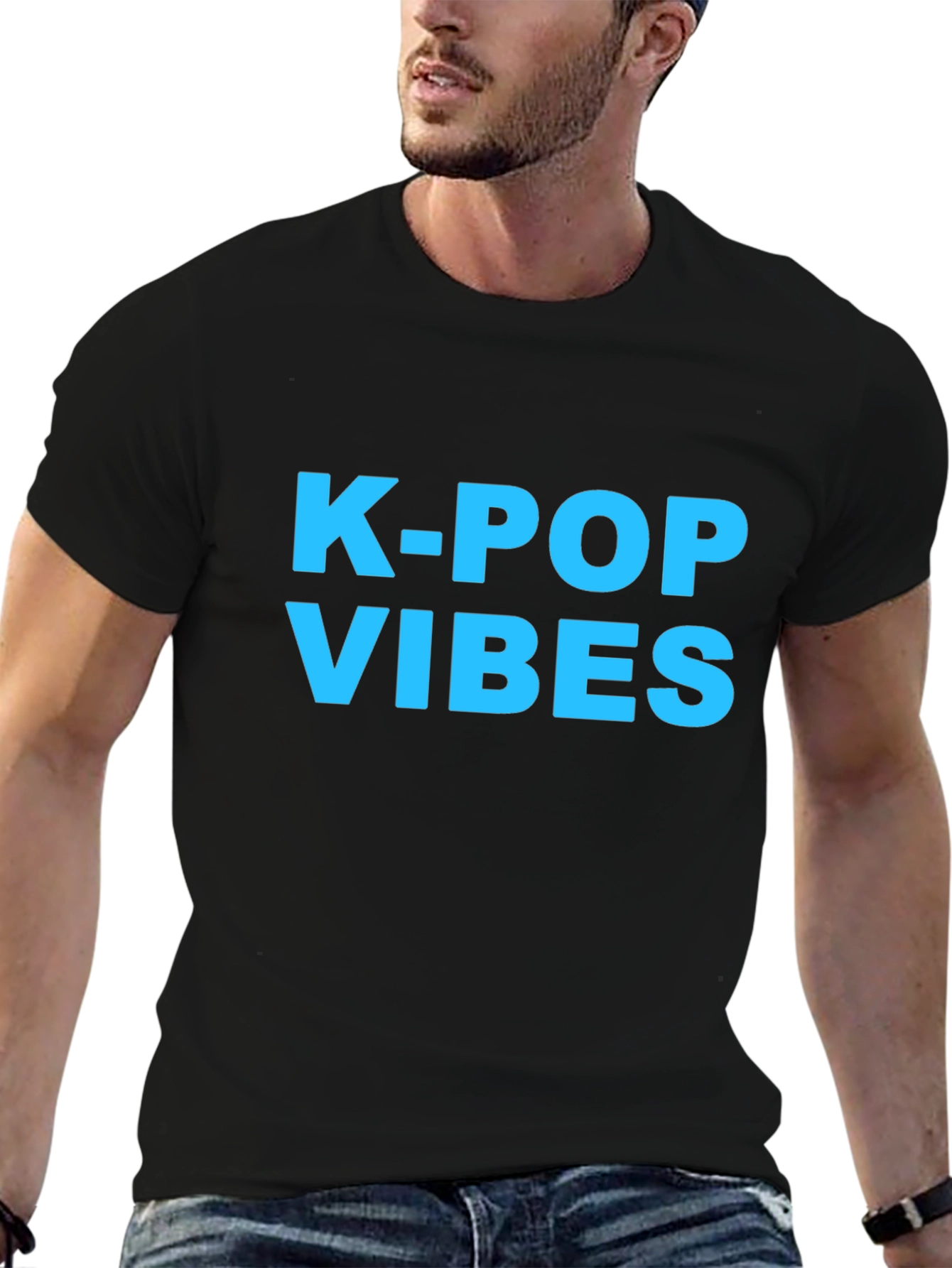 K-Pop Vibes Graphic Tee - Trendy Music Fan Apparel