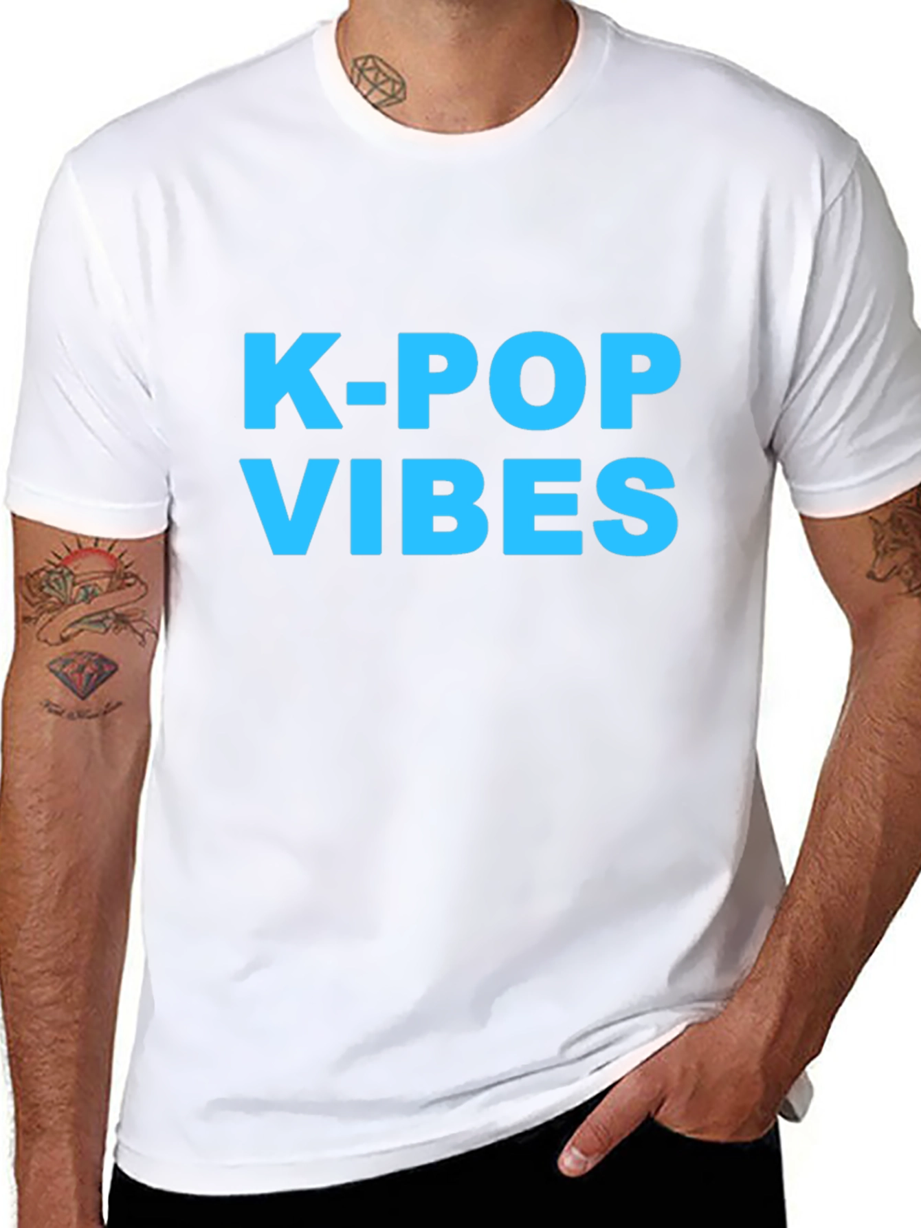 K-Pop Vibes Graphic Tee - Trendy Music Fan Apparel