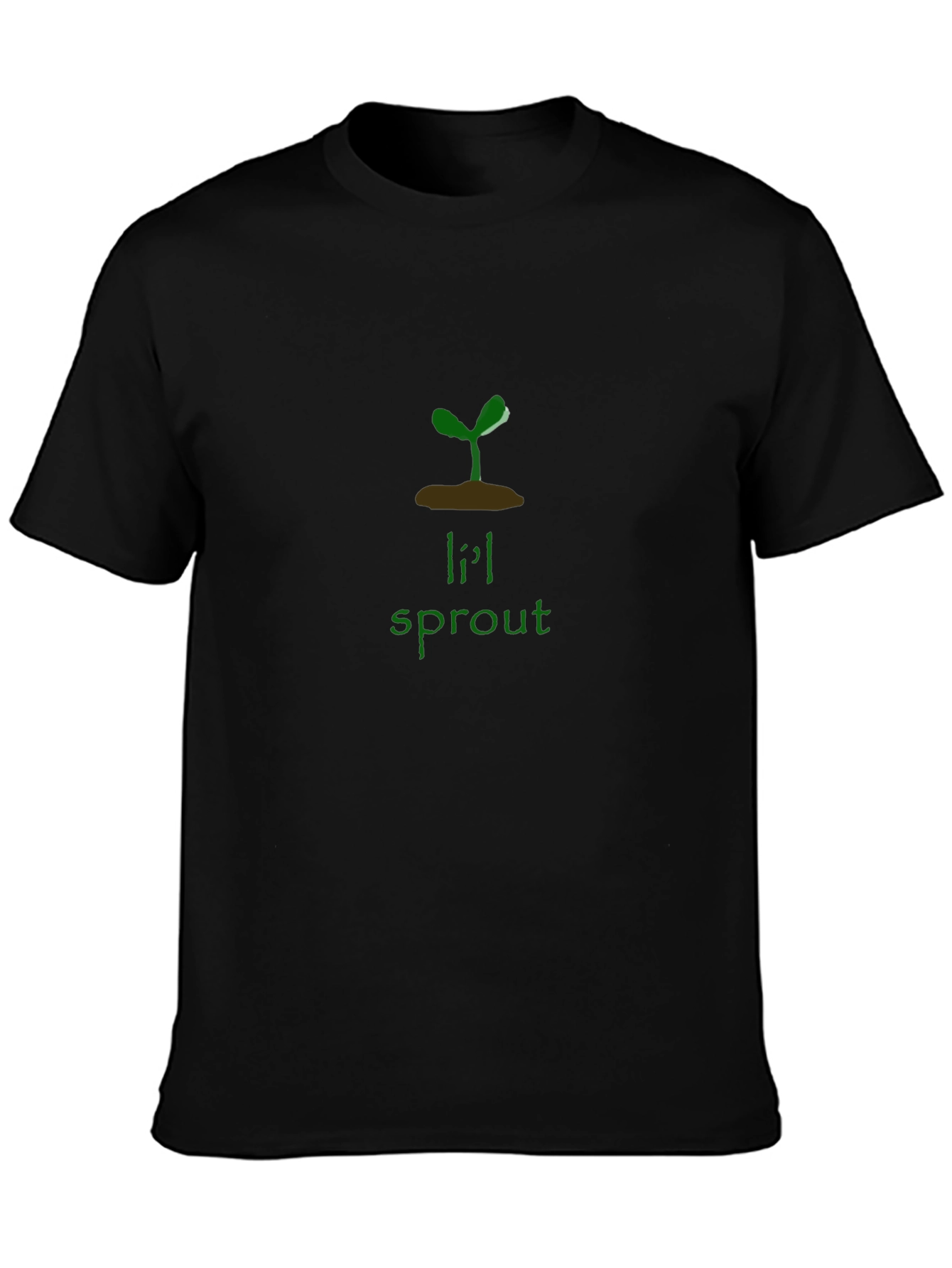 Lil Sprout Graphic Tee - Black Unisex Shirt