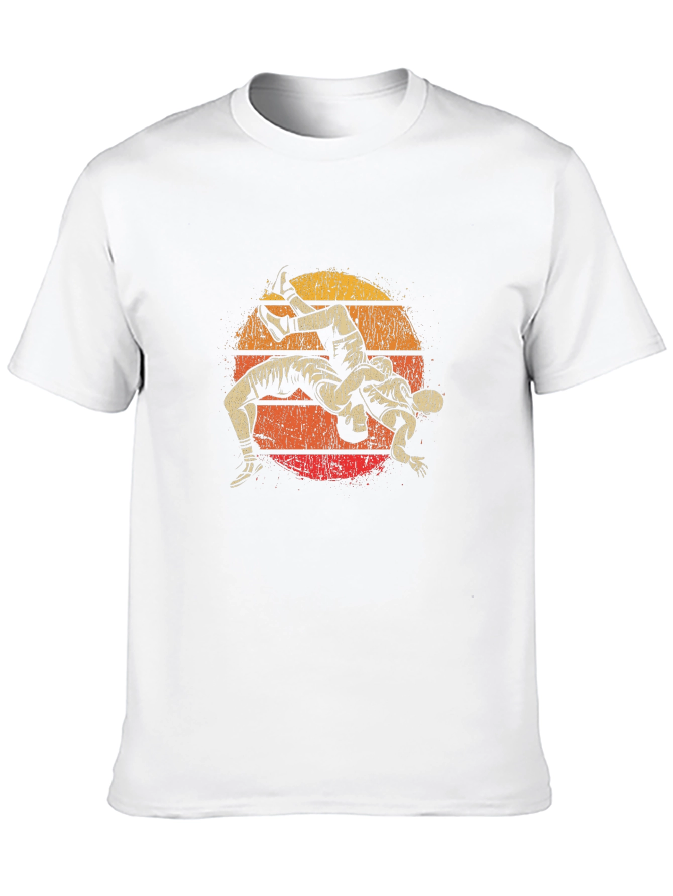 Wrestling Sunset Graphic T-Shirt