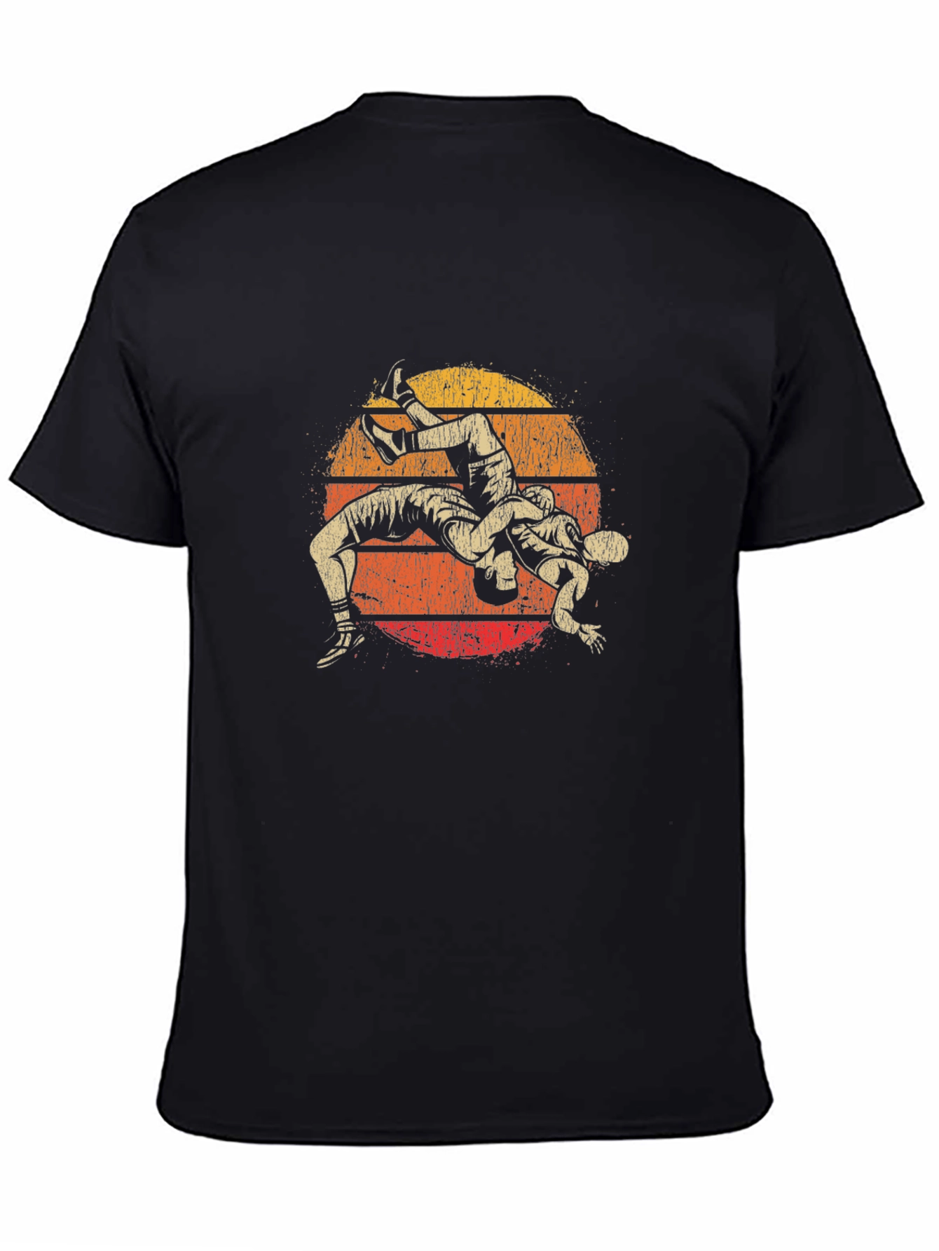 Wrestling Sunset Graphic T-Shirt