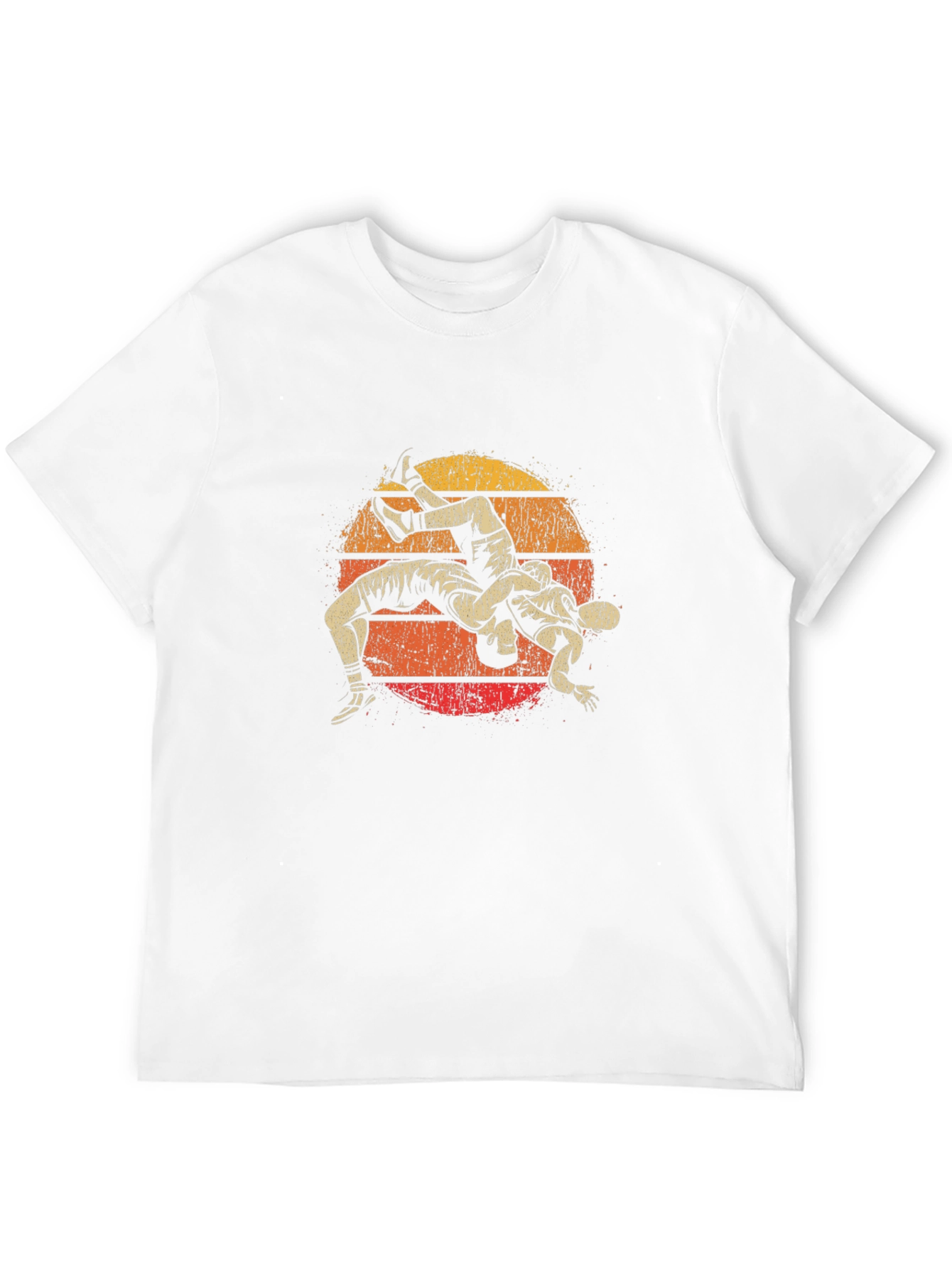 Wrestling Sunset Graphic T-Shirt