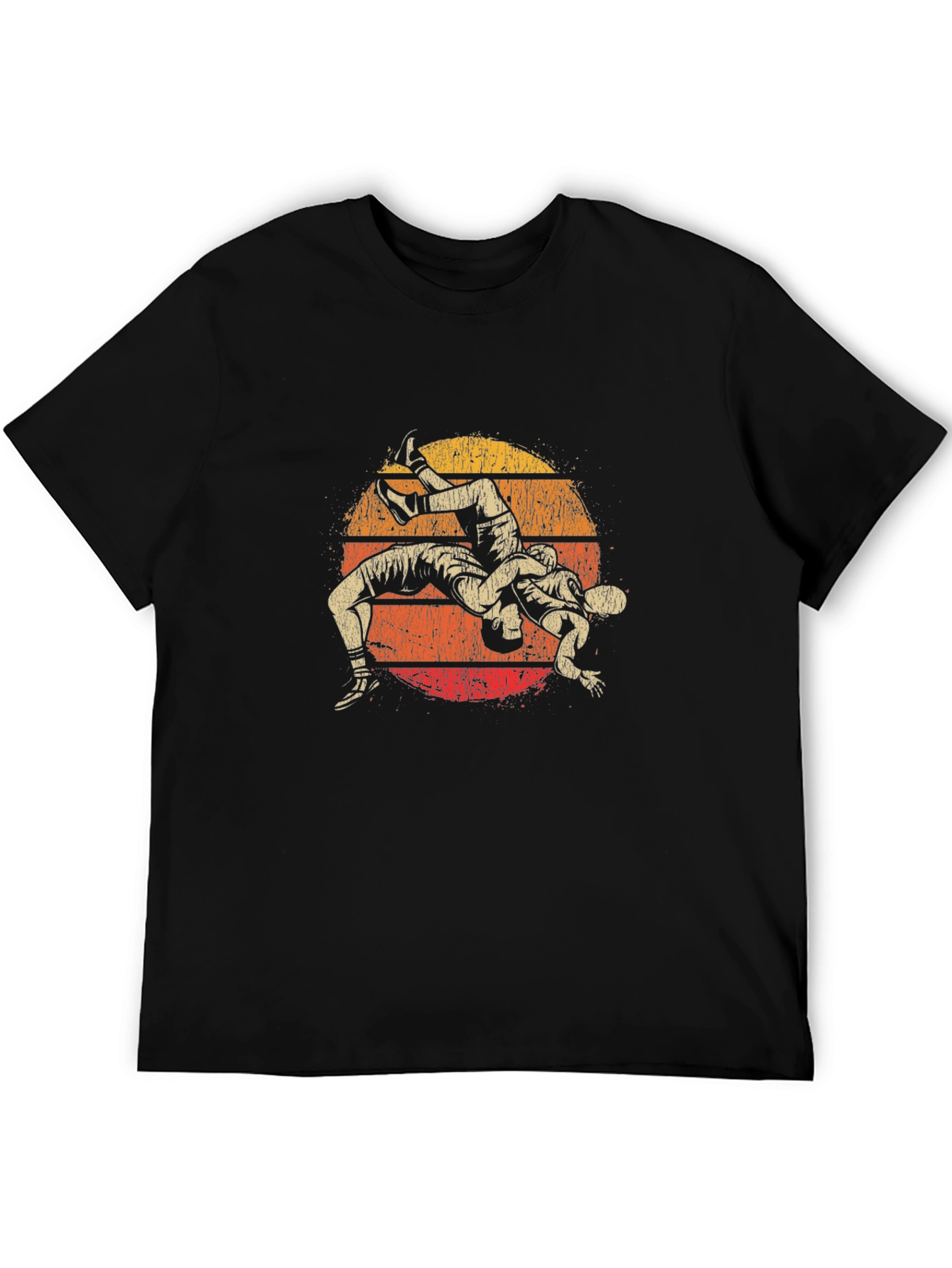 Wrestling Sunset Graphic T-Shirt