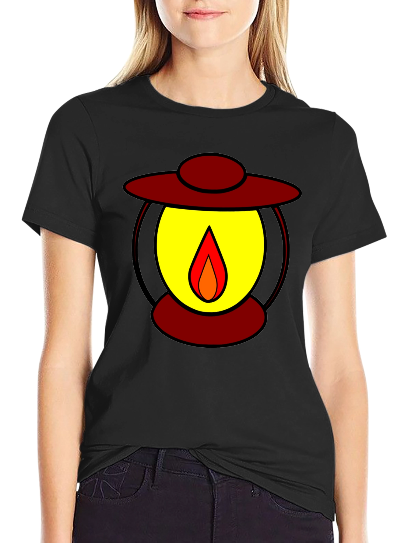 Cartoon Lantern Graphic Tee