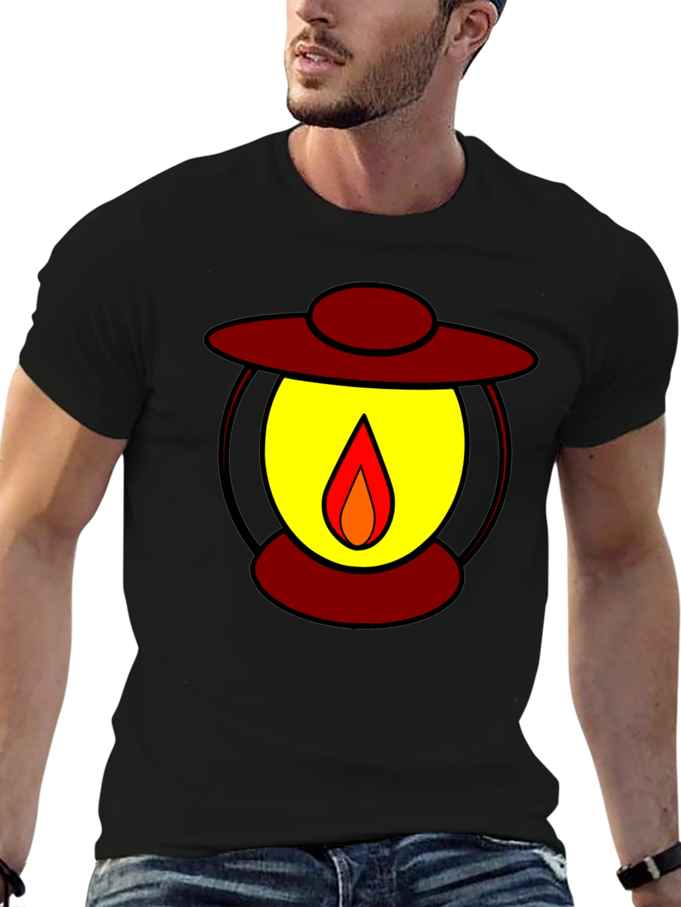 Cartoon Lantern Graphic Tee