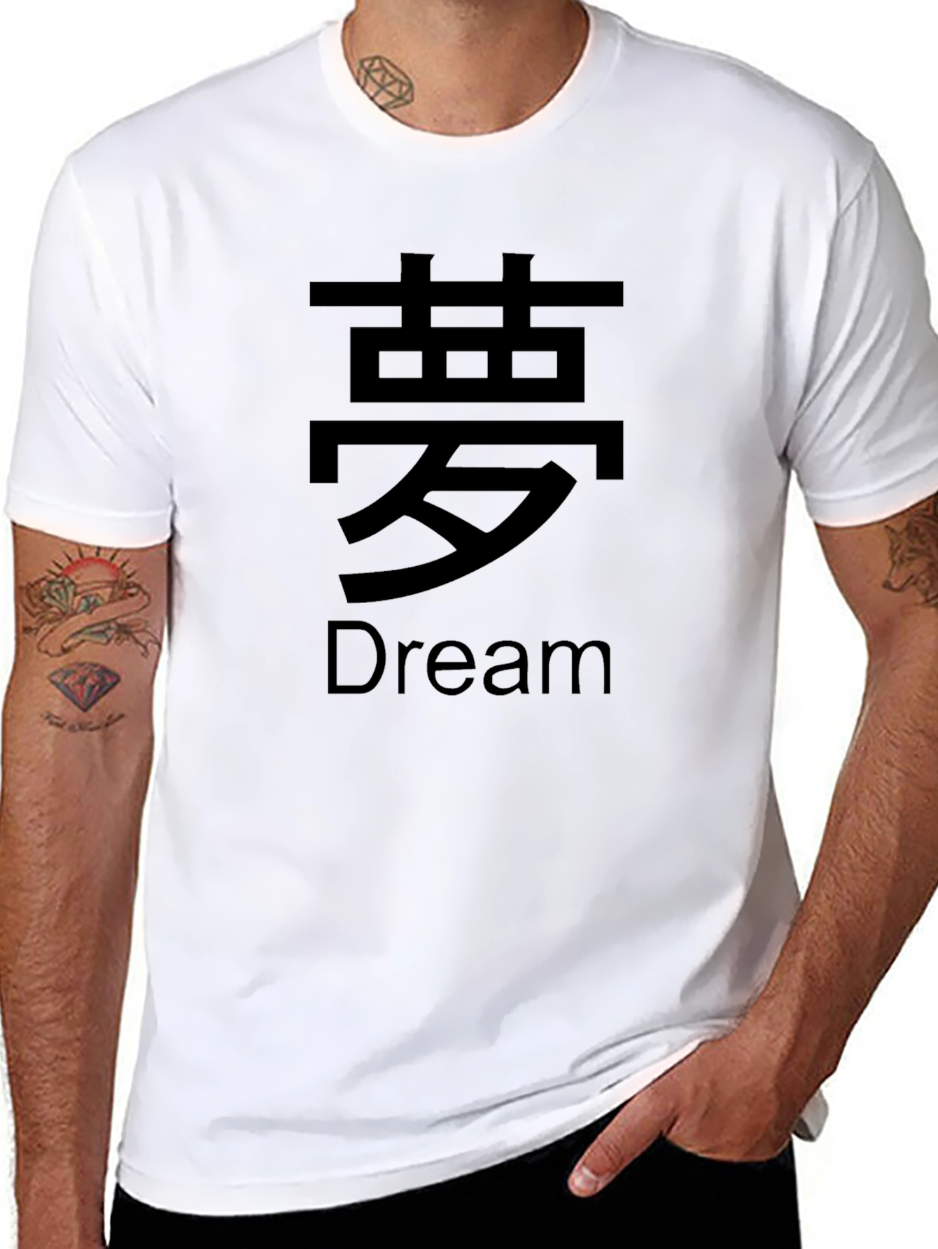 Dream Graphic Tee - Black Cotton Blend