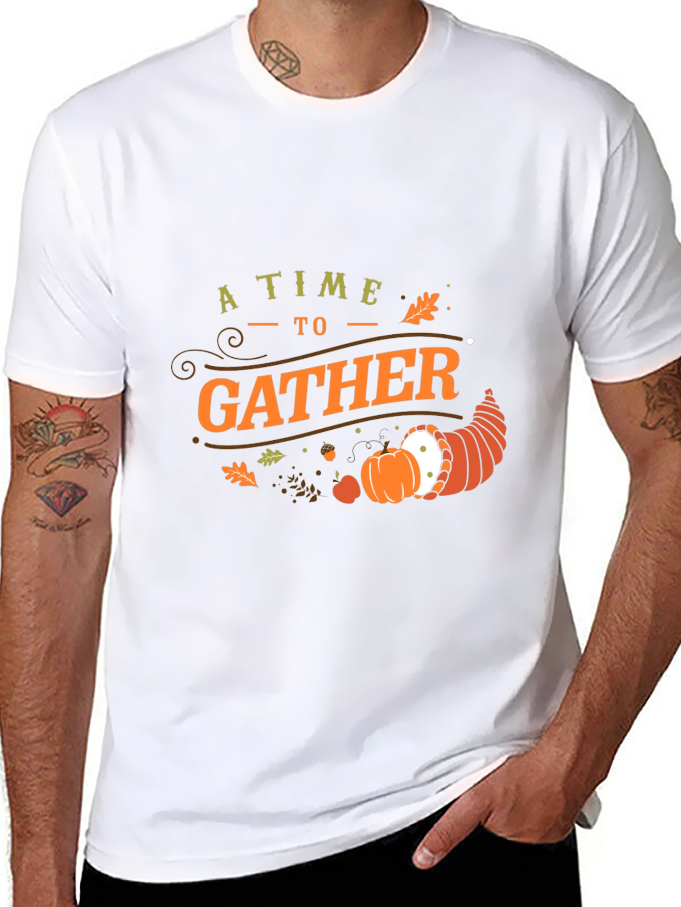 Thanksgiving Gather T-Shirt - Holiday Season Tee