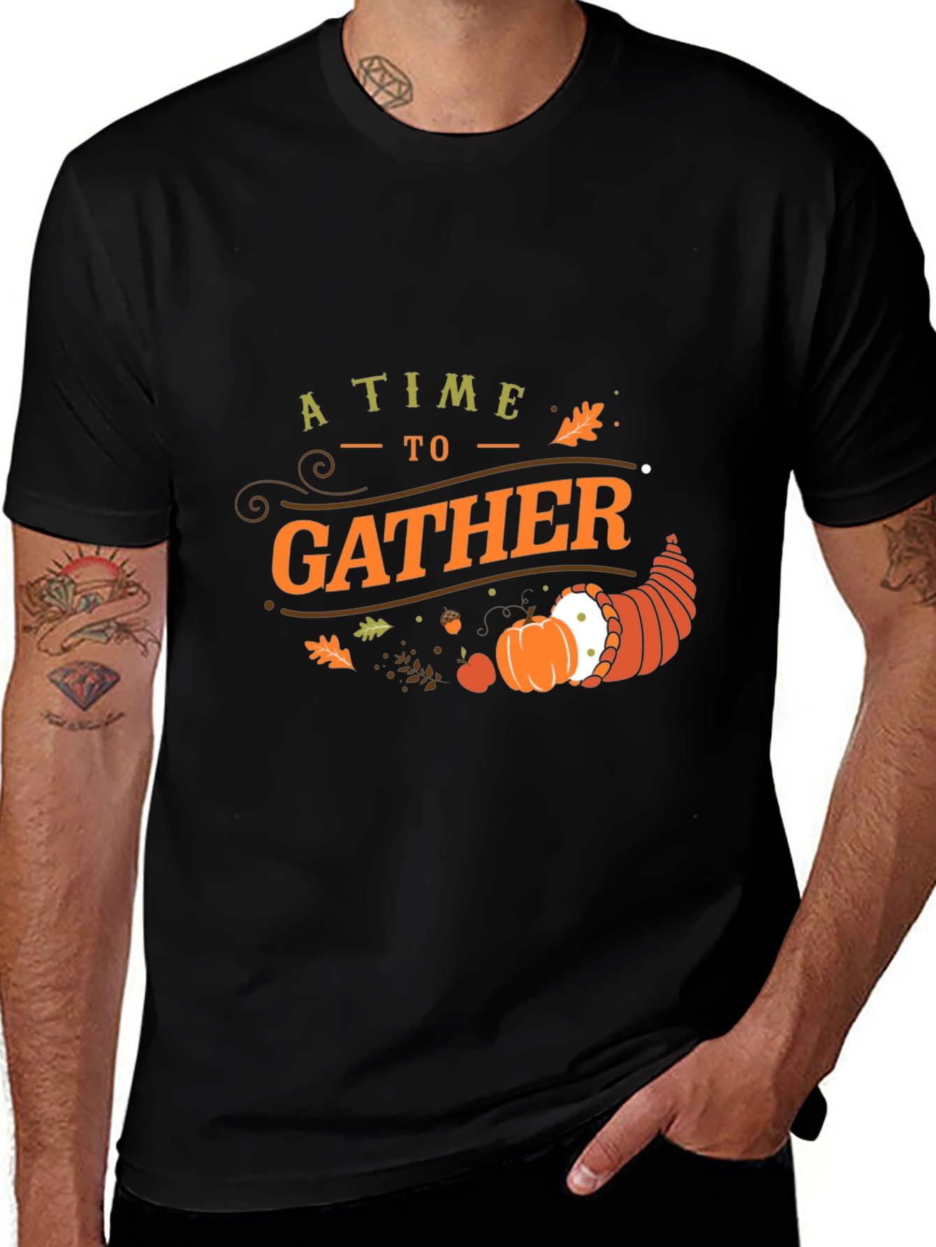 Thanksgiving Gather T-Shirt - Holiday Season Tee