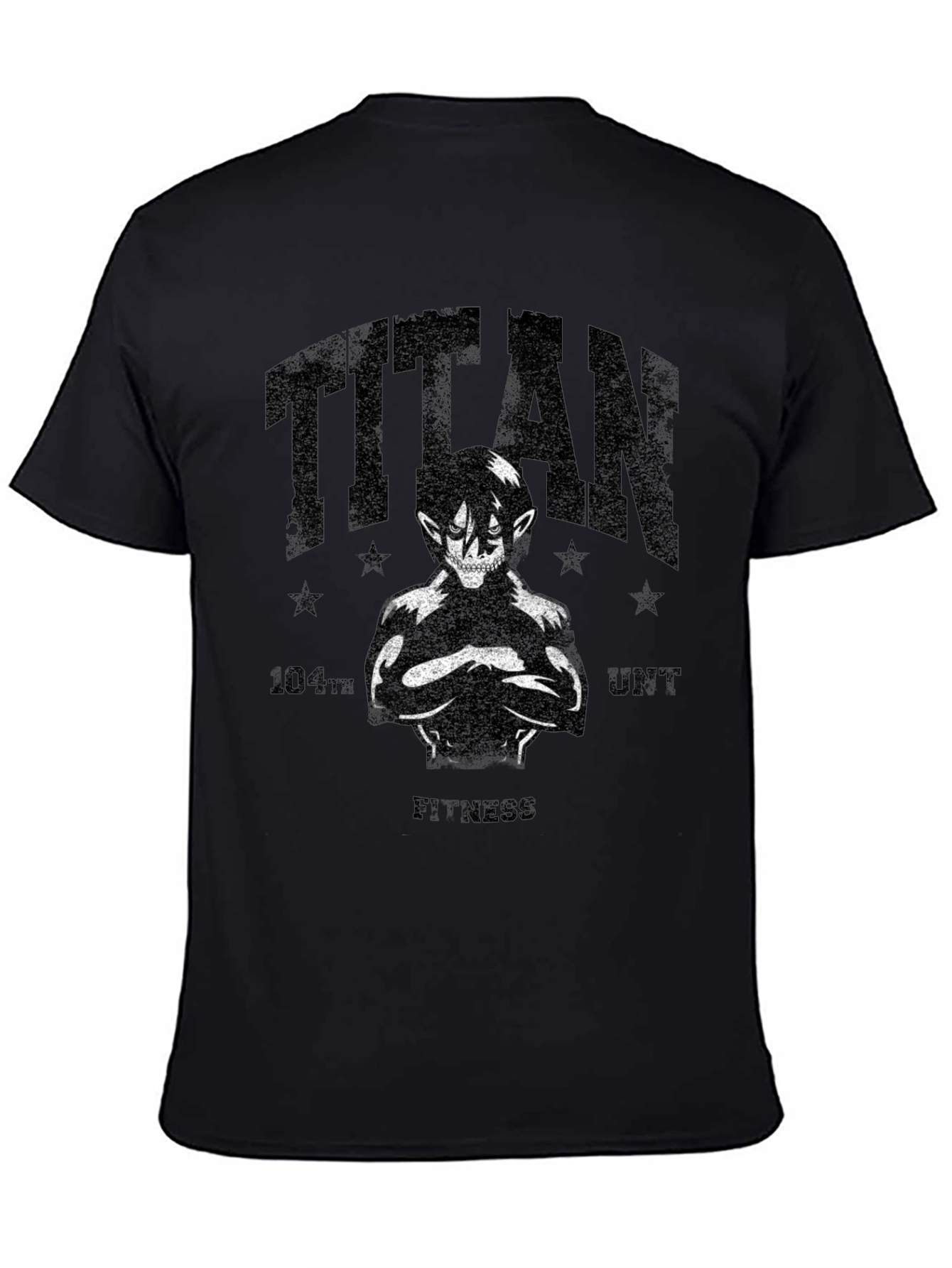 Titan Fitness Anime T-Shirt - Black Graphic Tee