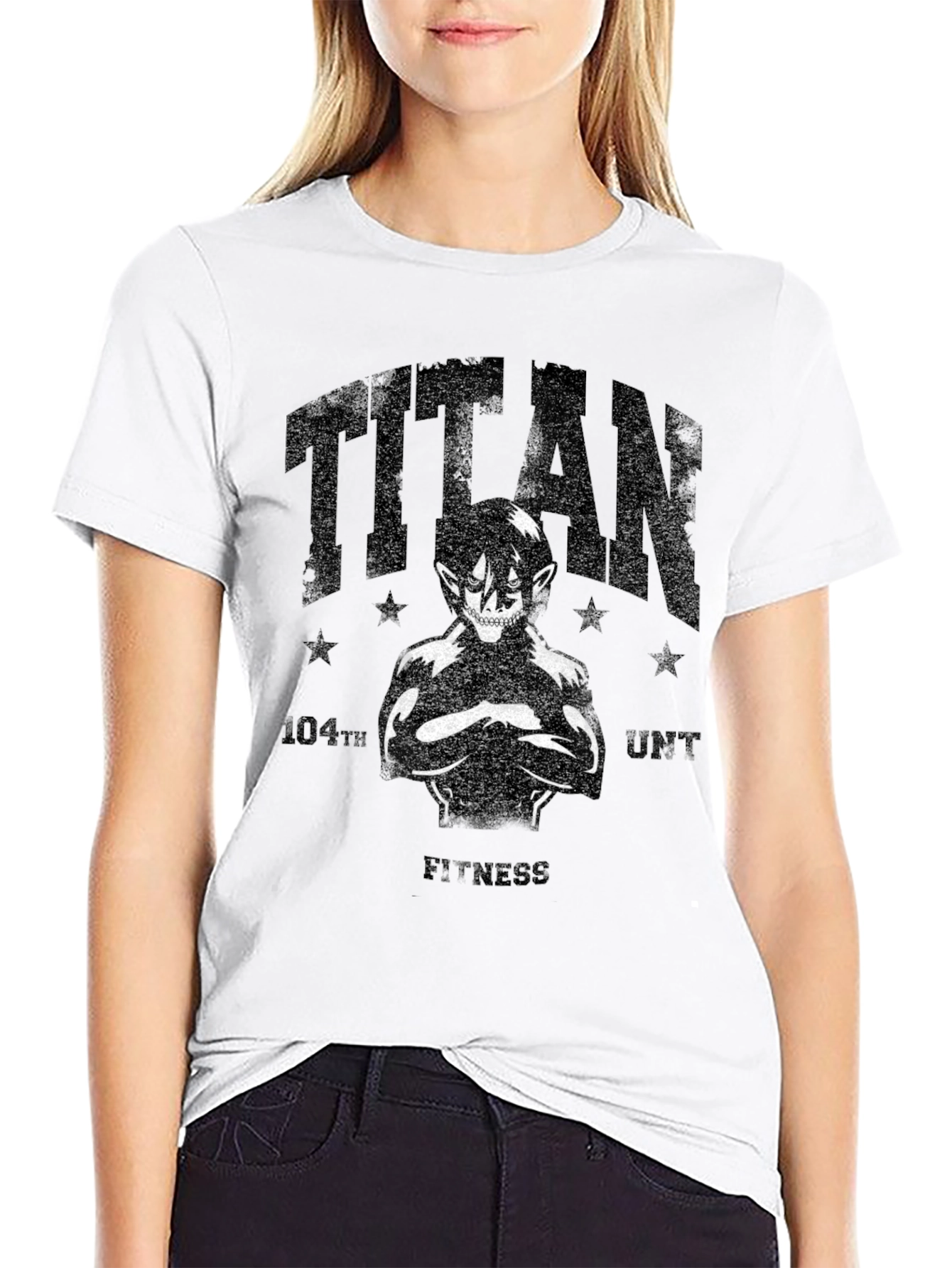Titan Fitness Anime T-Shirt - Black Graphic Tee