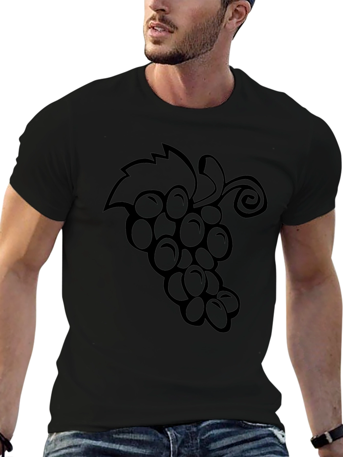 Black Grape Graphic Tee - Stylish Unisex T-Shirt