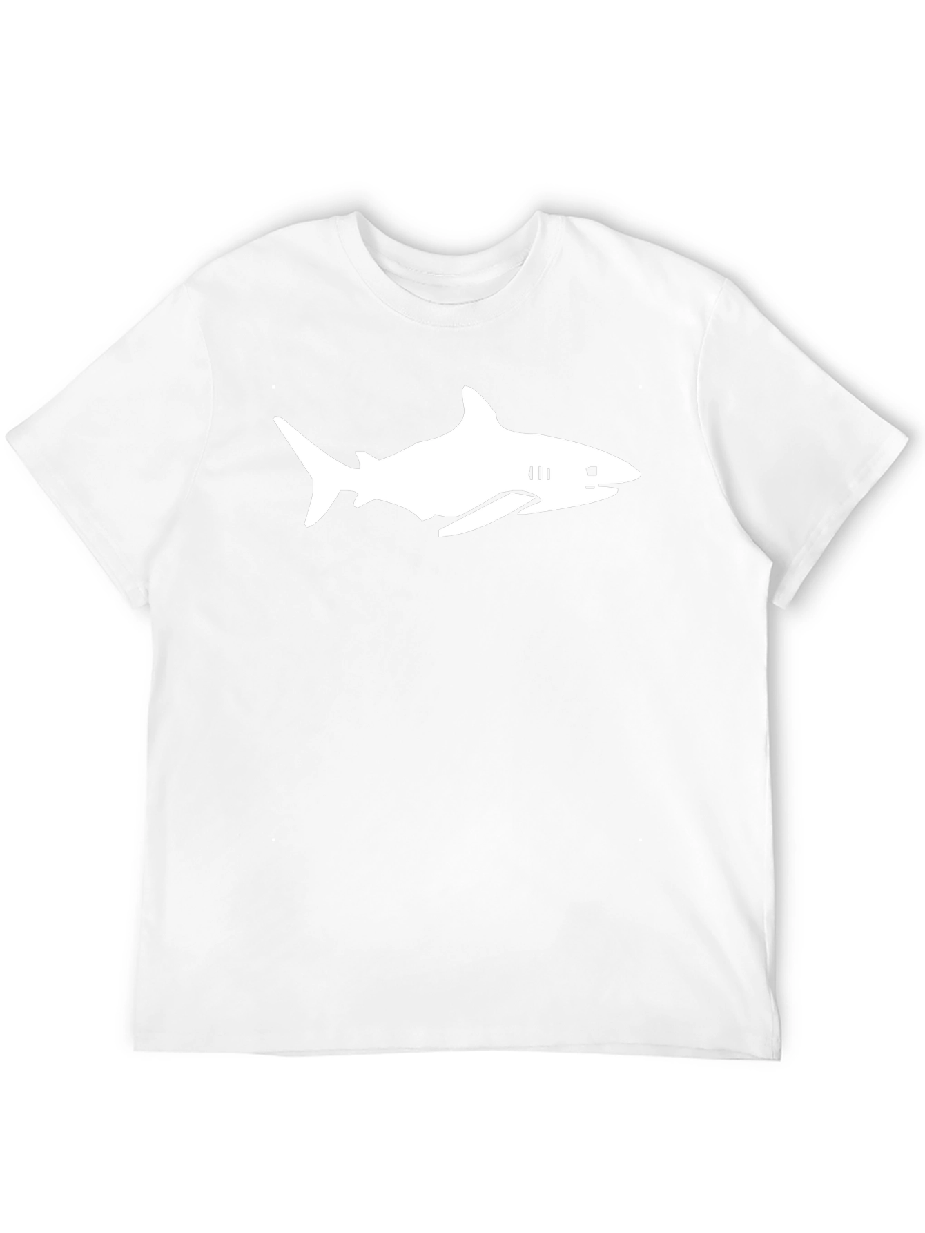 Shark Graphic Tee - Black Cotton T-Shirt