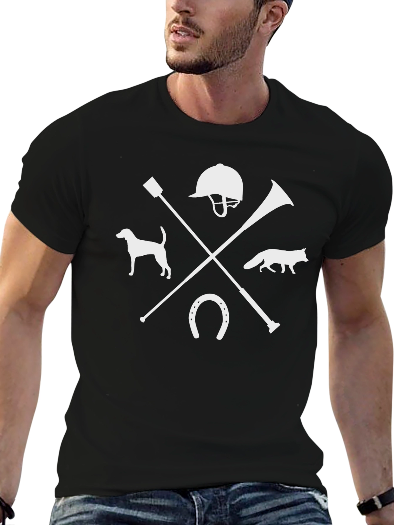 Equestrian Hunt Club Graphic T-Shirt