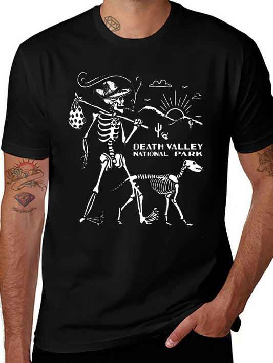 Death Valley National Park Skeleton Graphic T-Shirt