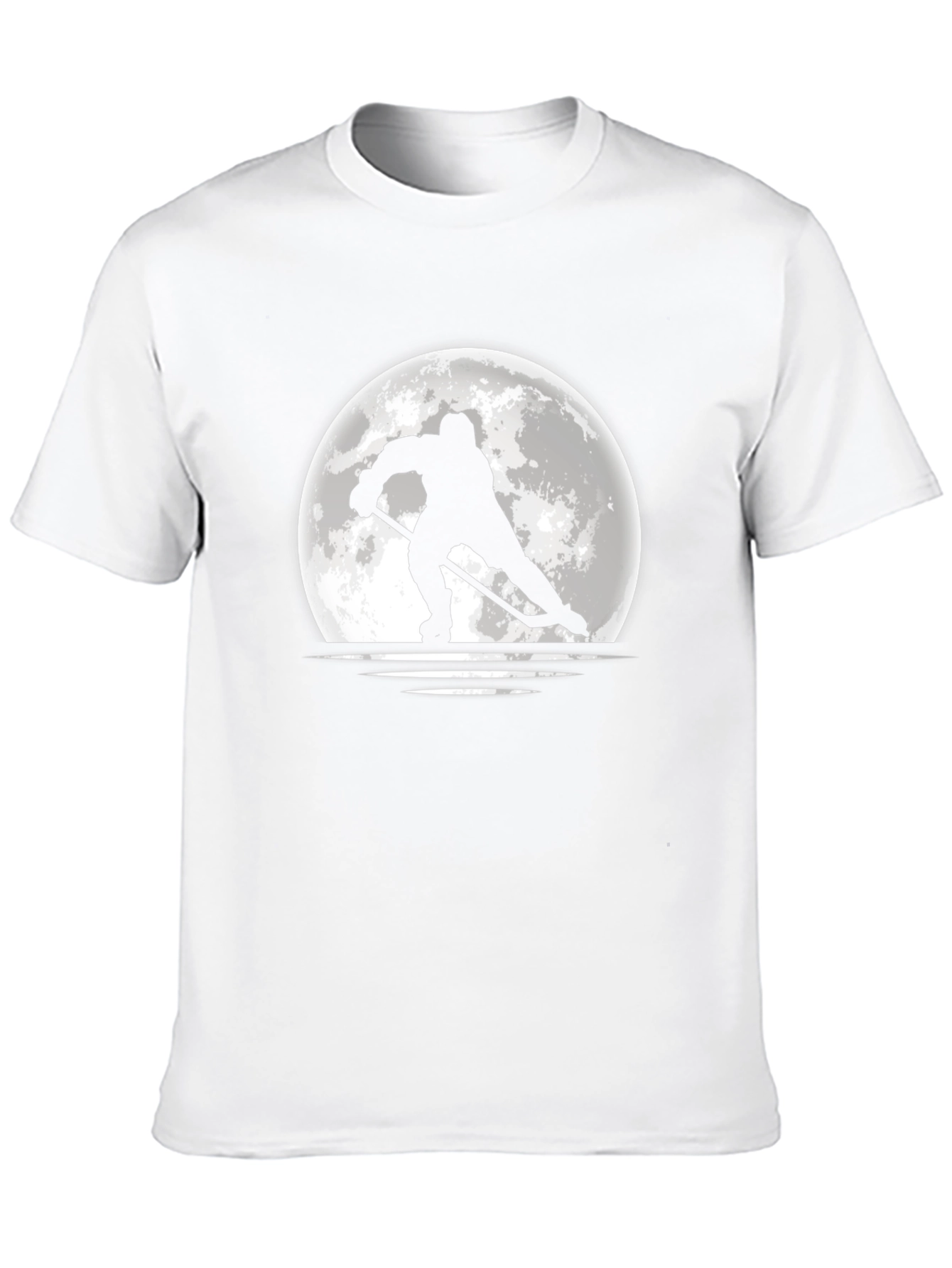 Hockey Moon T-Shirt - Black