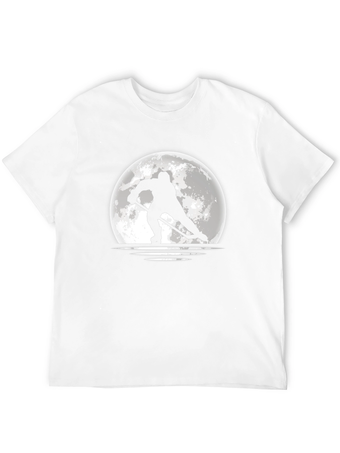 Hockey Moon T-Shirt - Black