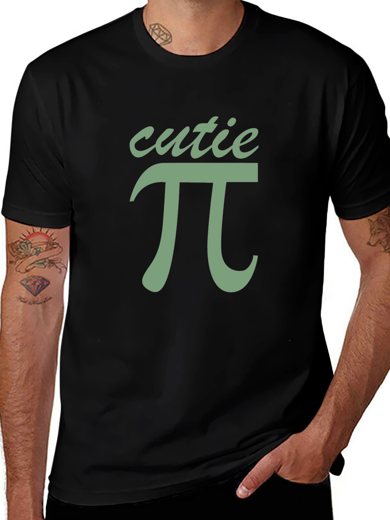 Cutie Pi Math Humor Graphic T-Shirt