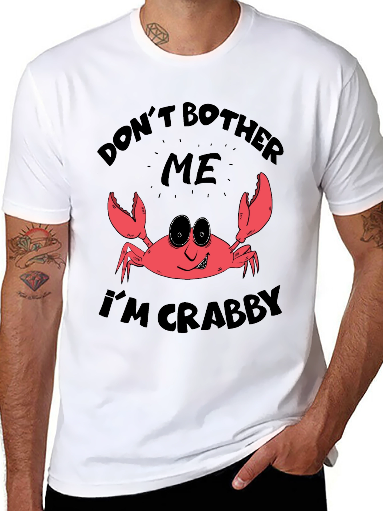 Crabby Mood T-Shirt - Funny Crab Graphic Tee