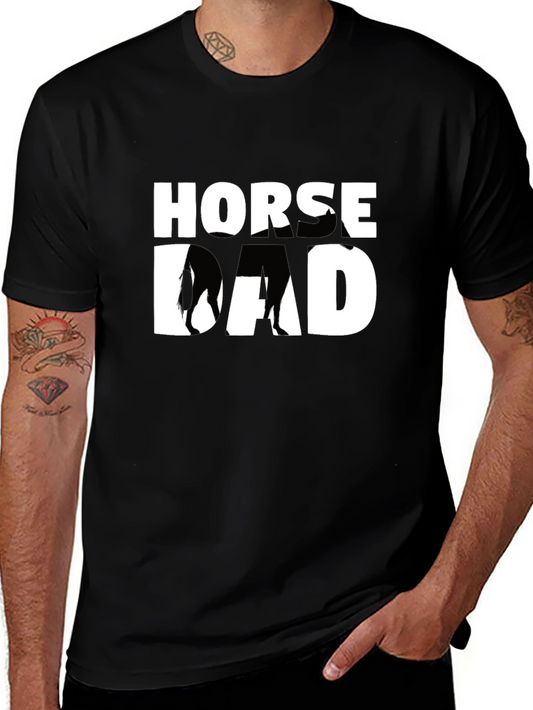 Horse Dad Graphic Tee - Equestrian Lover T-Shirt