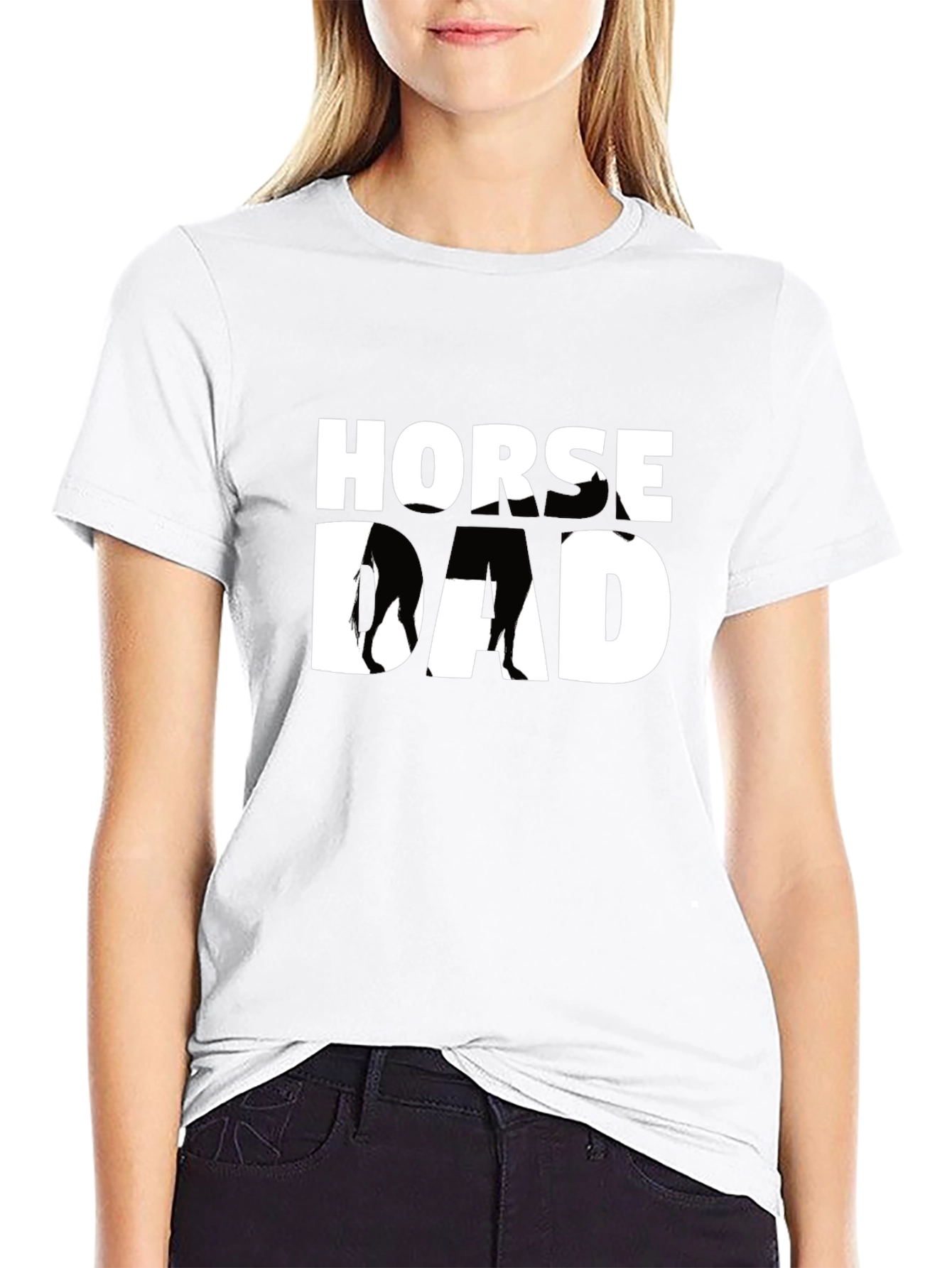 Horse Dad Graphic Tee - Equestrian Lover T-Shirt