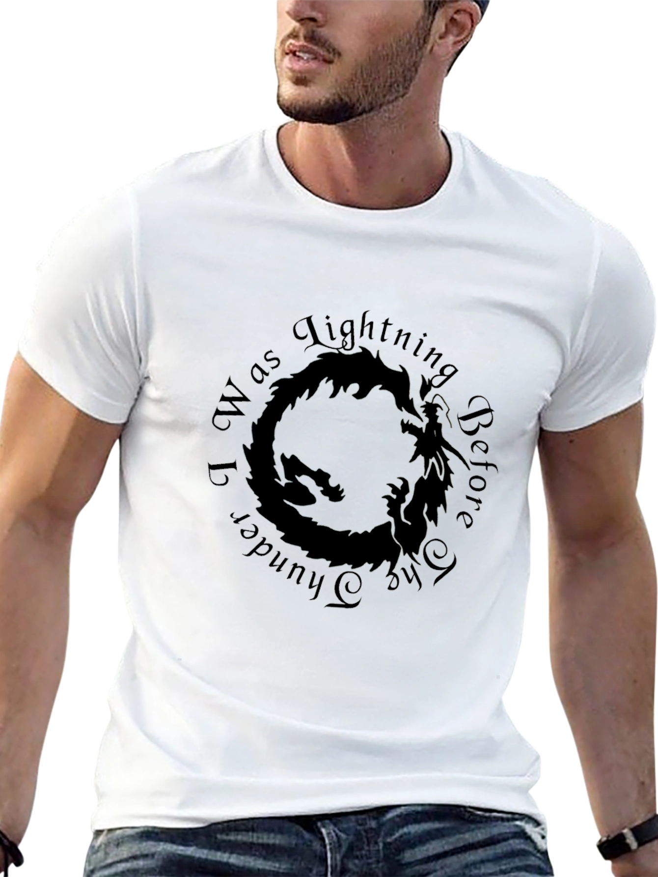 Black Dragon Lightning Thunder T-Shirt