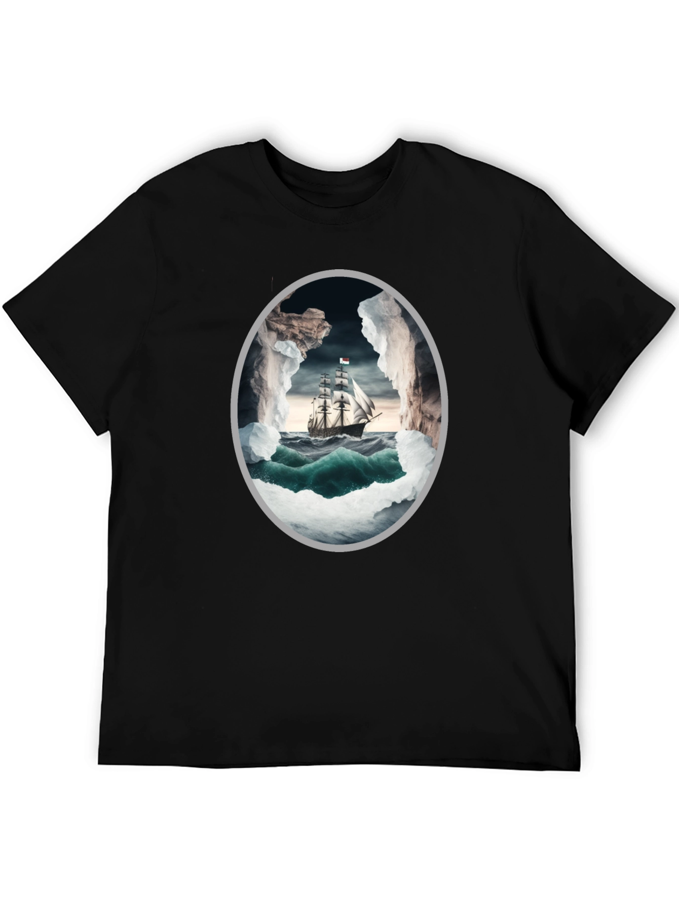 Nautical Adventure Graphic Tee - Sailboat Design