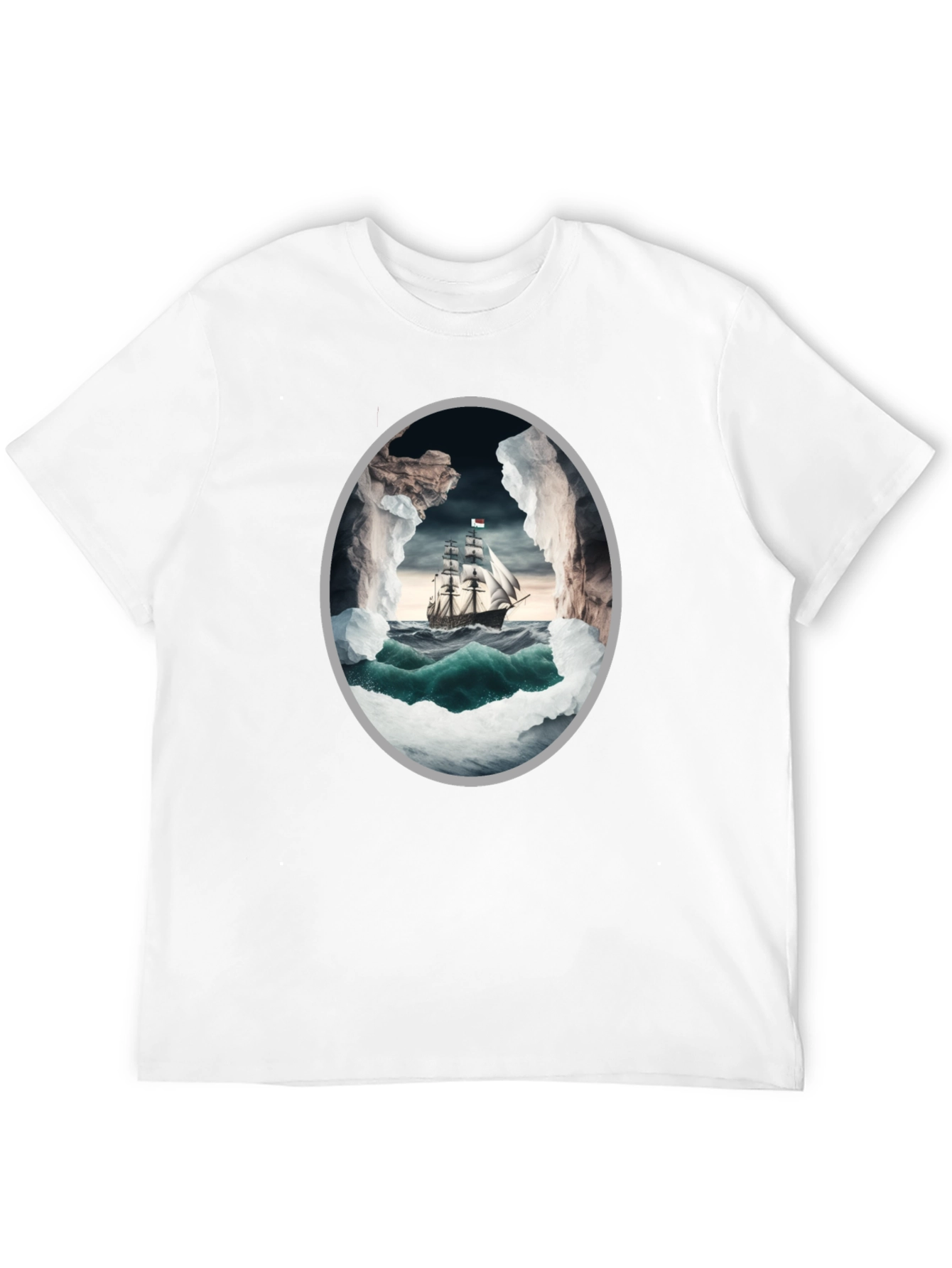 Nautical Adventure Graphic Tee - Sailboat Design