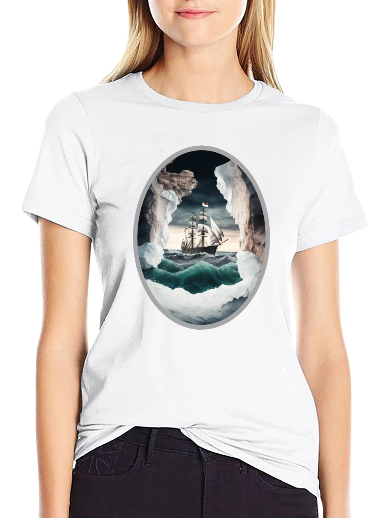Nautical Adventure Graphic Tee - Sailboat Design
