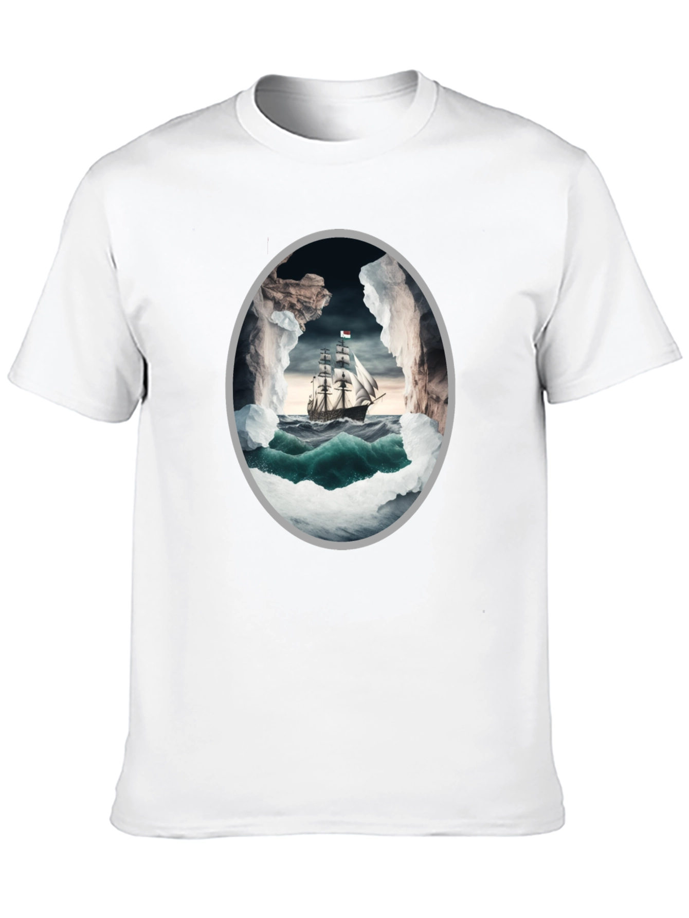 Nautical Adventure Graphic Tee - Sailboat Design