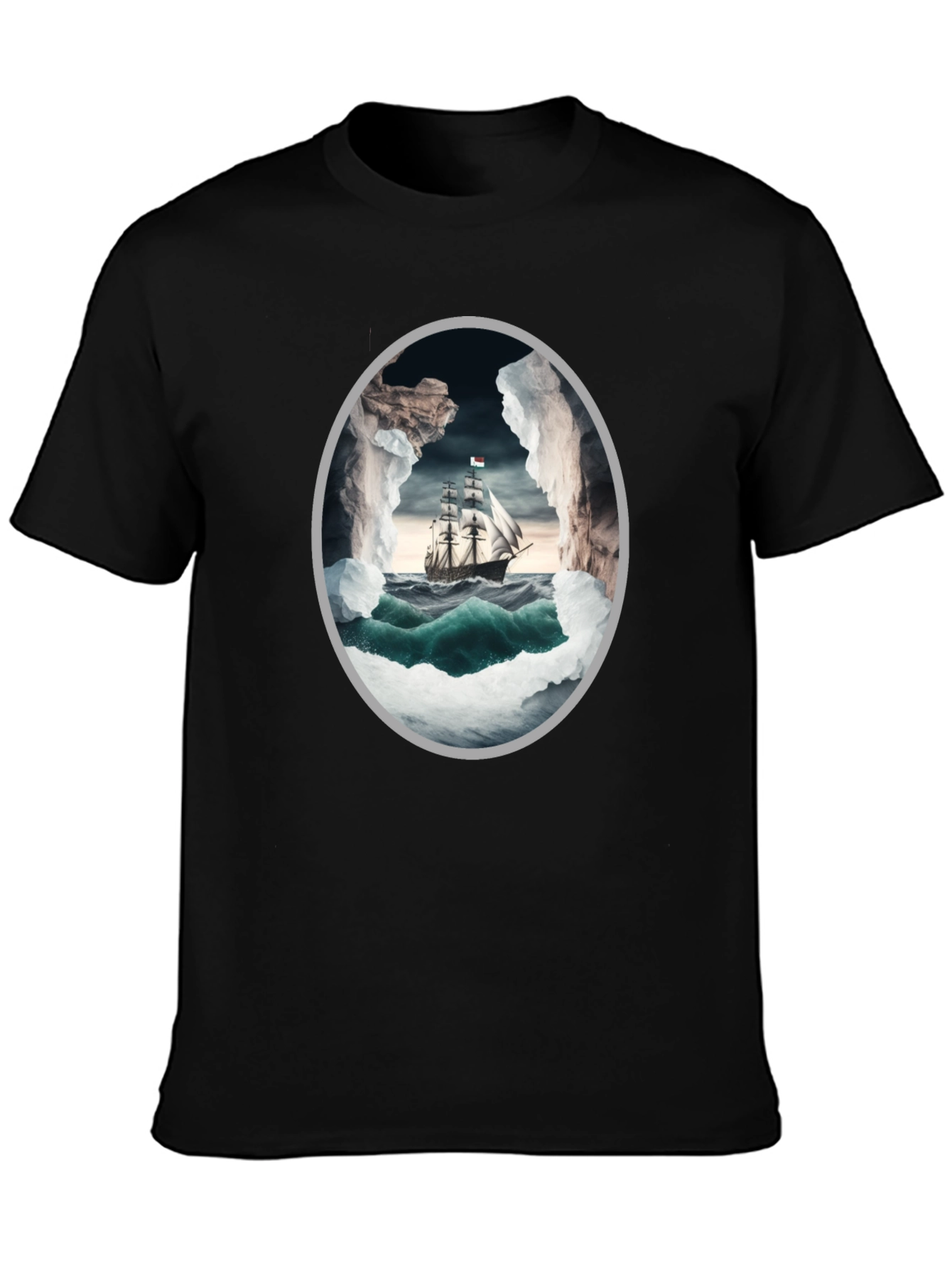 Nautical Adventure Graphic Tee - Sailboat Design