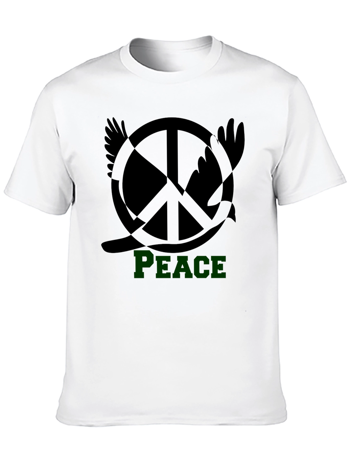 Peace Dove Graphic T-Shirt - Black