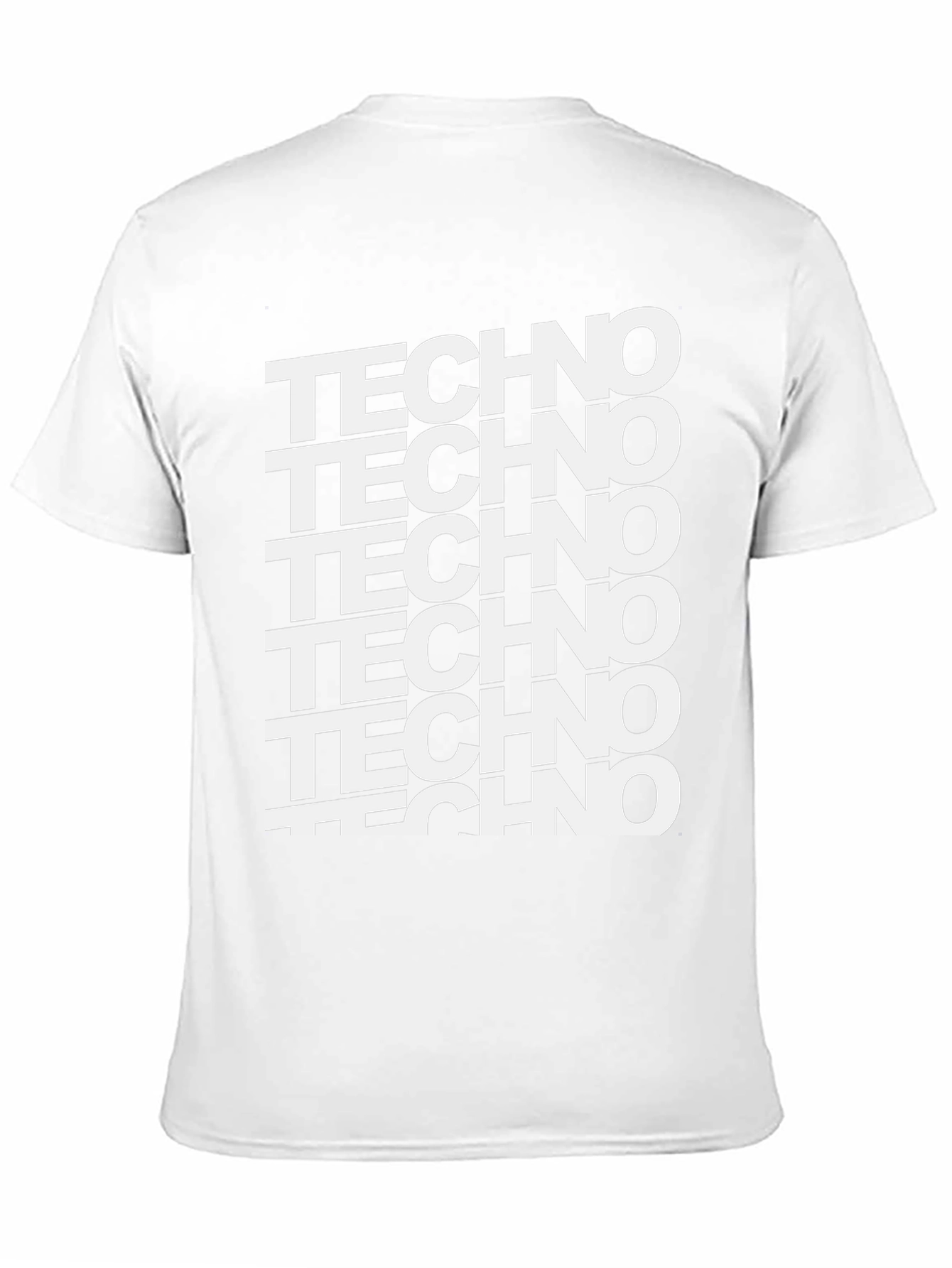 Bold Techno Music Graphic Tee - Black