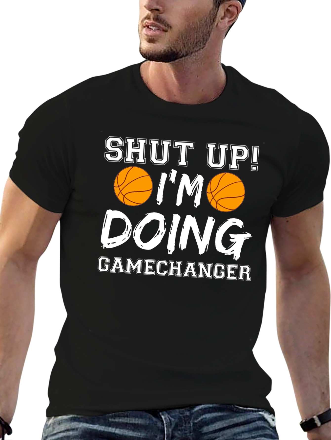 Basketball Gamechanger Graphic Tee - Funny Sports Shirt