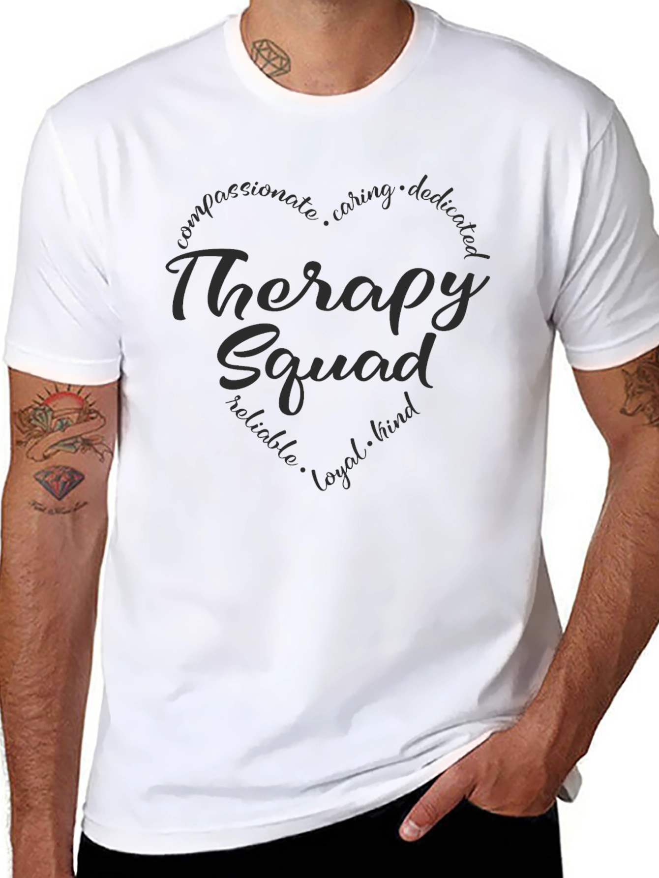 Therapy Squad Heart Graphic T-Shirt