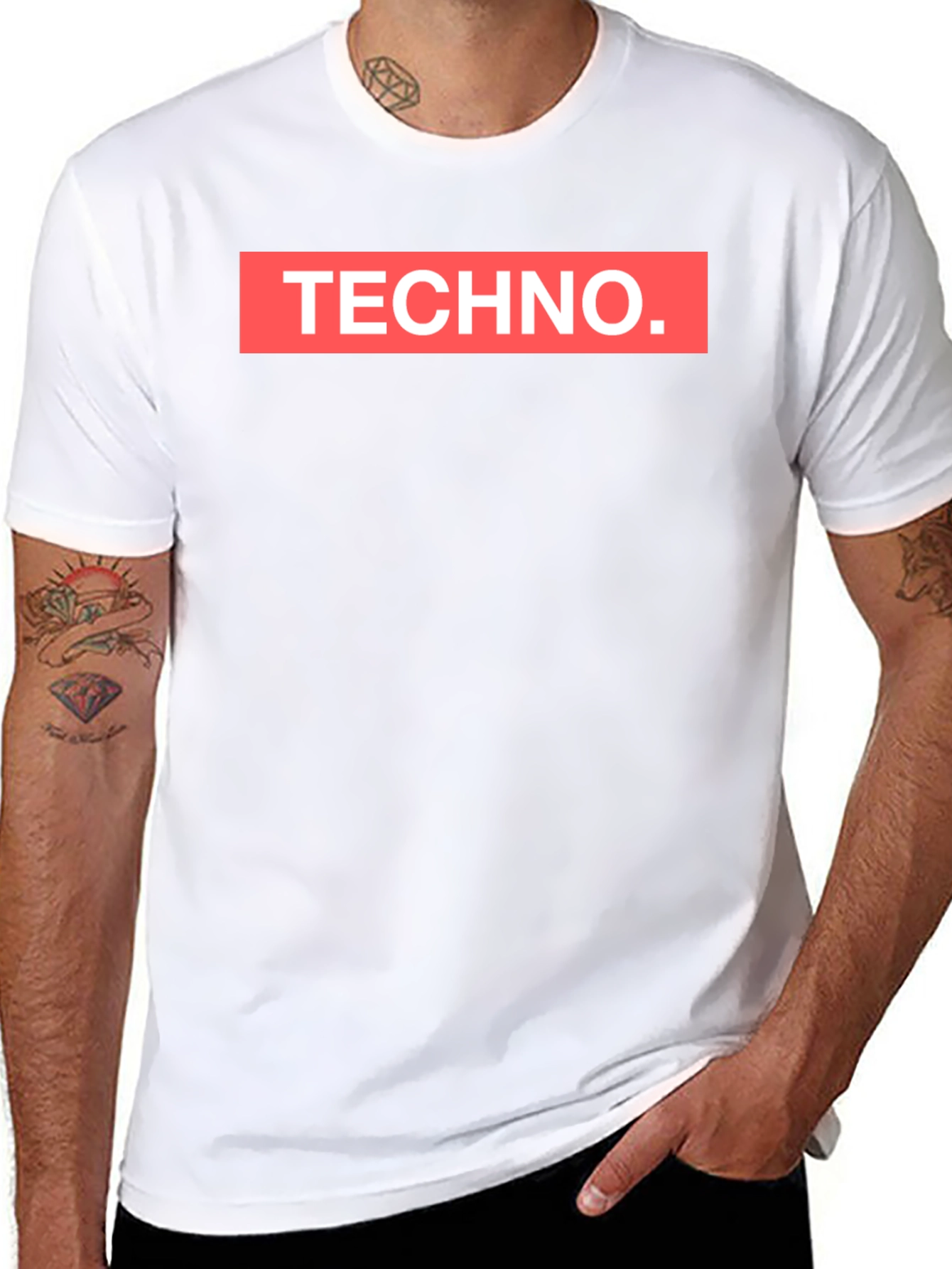 TECHNO Graphic Tee - Bold Statement T-Shirt