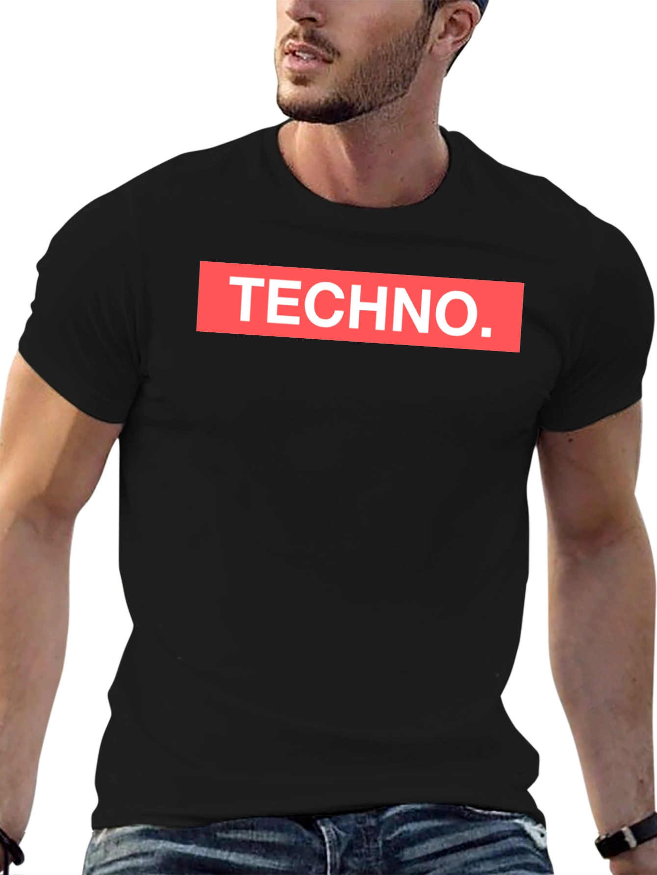 TECHNO Graphic Tee - Bold Statement T-Shirt